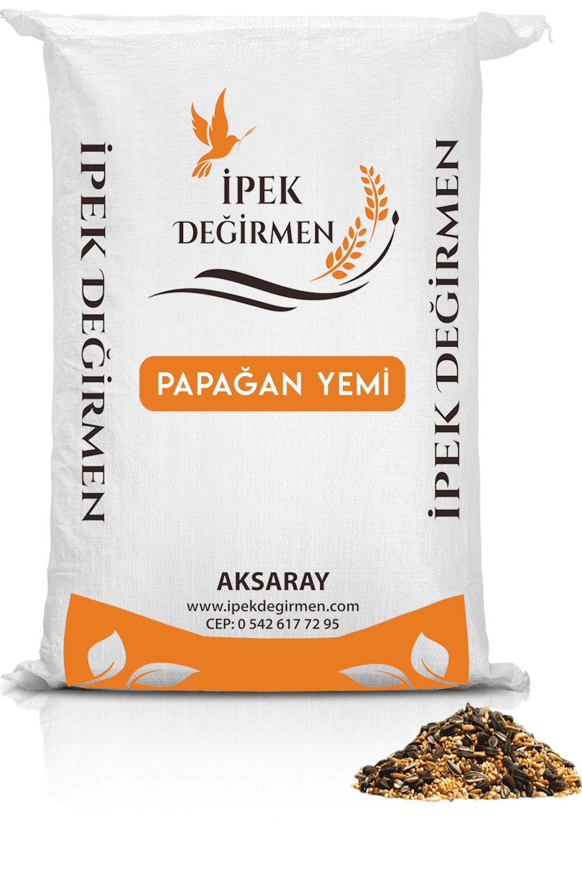 İpek Değirmen 5 Kg Paraket Sultan Cennet Papağan Yemi Ekmeksiz Kuş Yemi