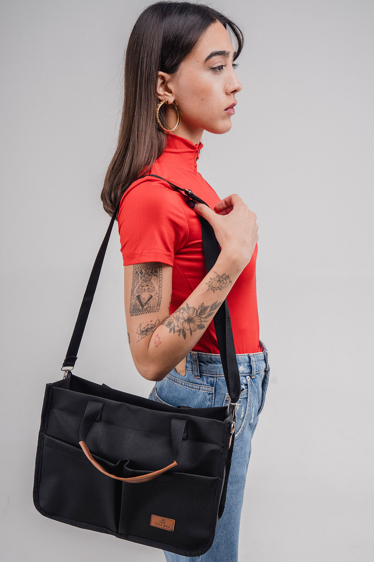 Woys Bags ÜÇ GÖZLÜ THE TOTE BAG CANVAS KADIN OMUZ ÇANTA fotoğrafı 7 (önizleme)