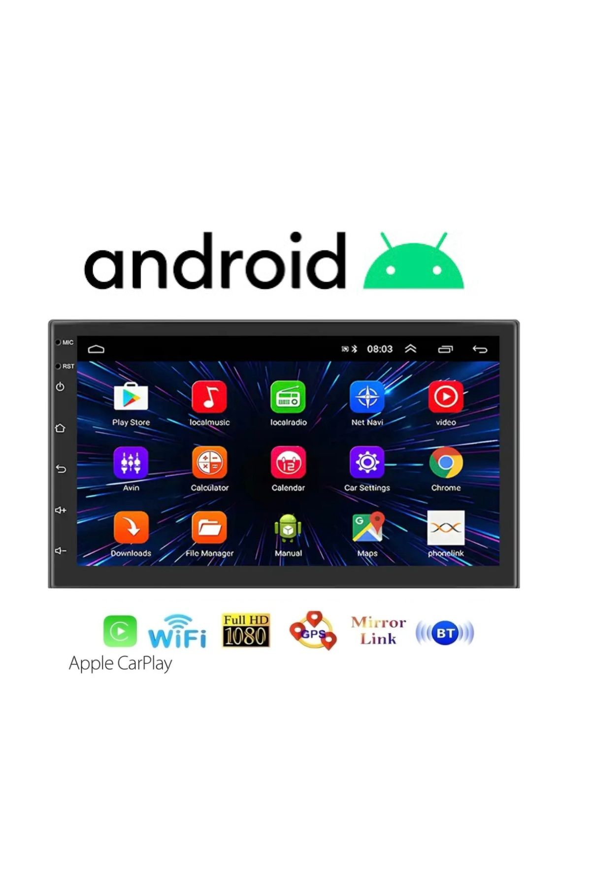Navigold-Kl-998 2gb Ram 32gb Memory Android Multimedia Double Tape 7inch Youtube Navigation Camera 7