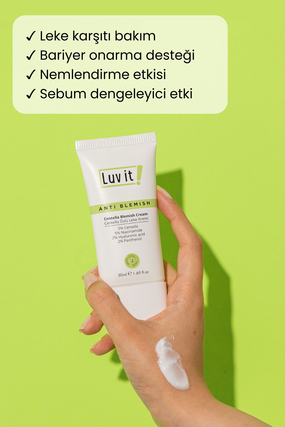 Luv it! Centella Özlü Leke Karşıtı Nemlendirici Krem 50 Ml-2