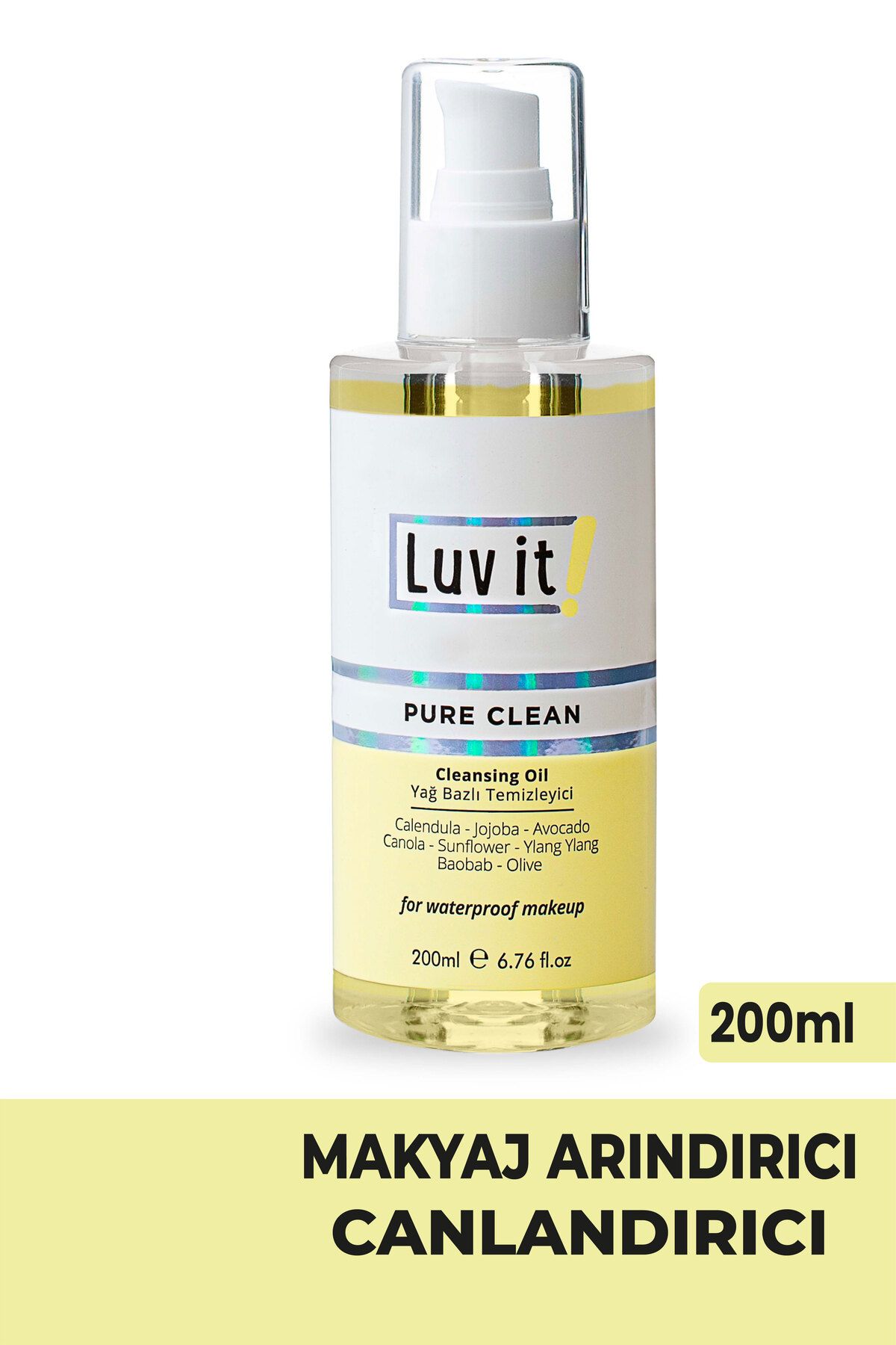 پاک کننده آرایش بر پایه روغن گیاهی 200 میل Luv it!