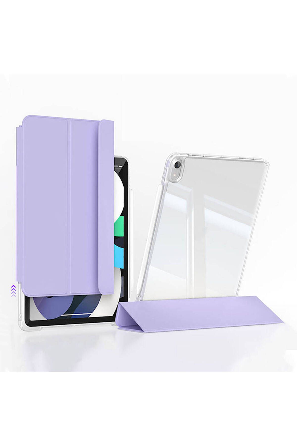 Five-online Apple iPad Air 13 Inc 2024 Manyetik Standlı Shockproof Kalemlikli Hybrid Kılıf A2898 A2899