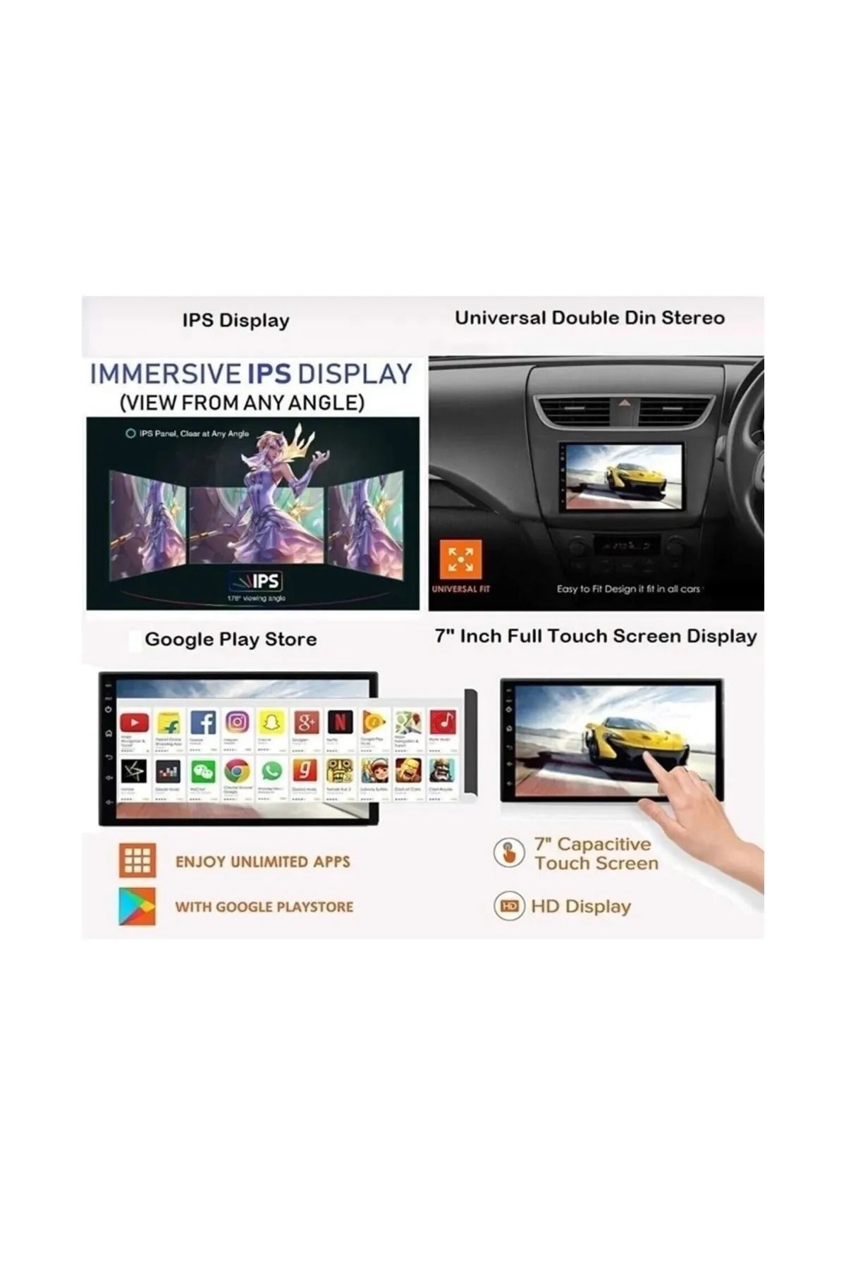 Navigold-Kl-998 2gb Ram 32gb Memory Android Multimedia Double Tape 7inch Youtube Navigation Camera 5