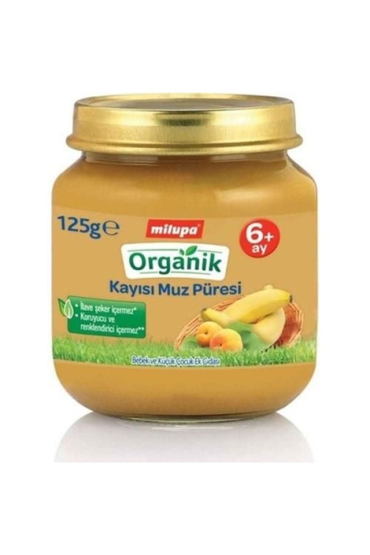 Milupa Organik Kayısı Muz Püresi Kavanoz Maması 125gr