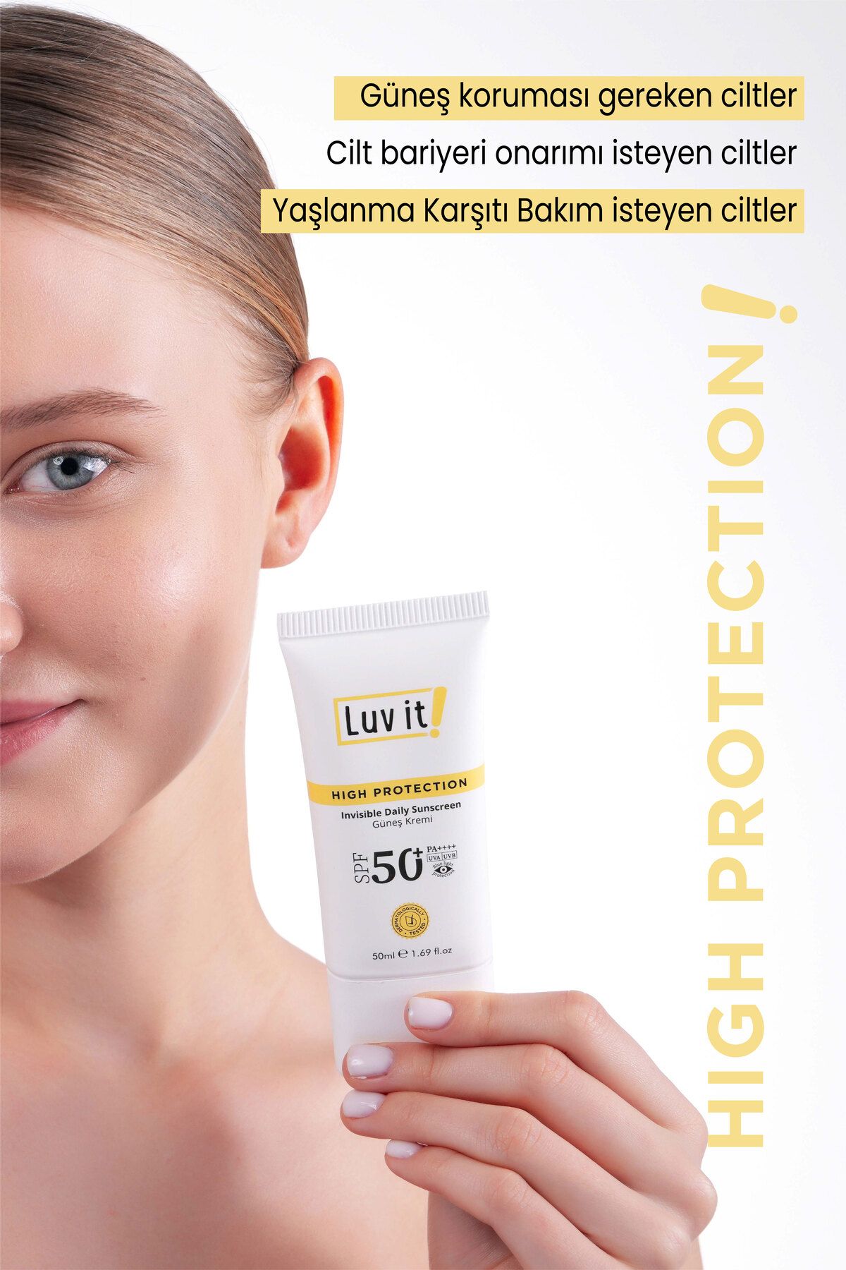 Spf50+ Pa++++ Uva Uvb Yüksek Korumalı Leke Karşıtı Güneş Kremi 50 Ml - 4