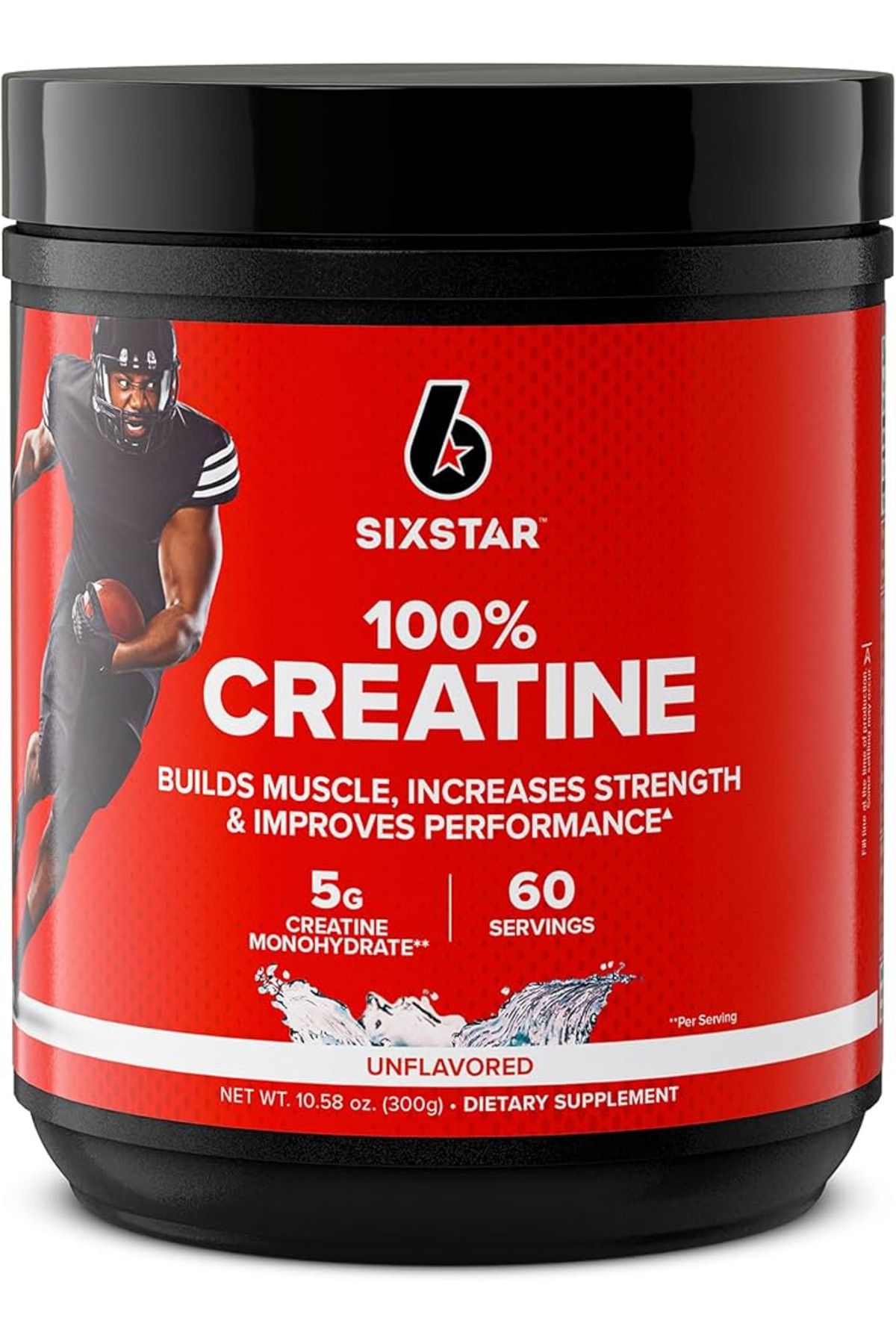 Six Star 100% Creatine Monohydrate Powder Micronized Creatine Monohydrate 300 GRAM - 60 SERVİS