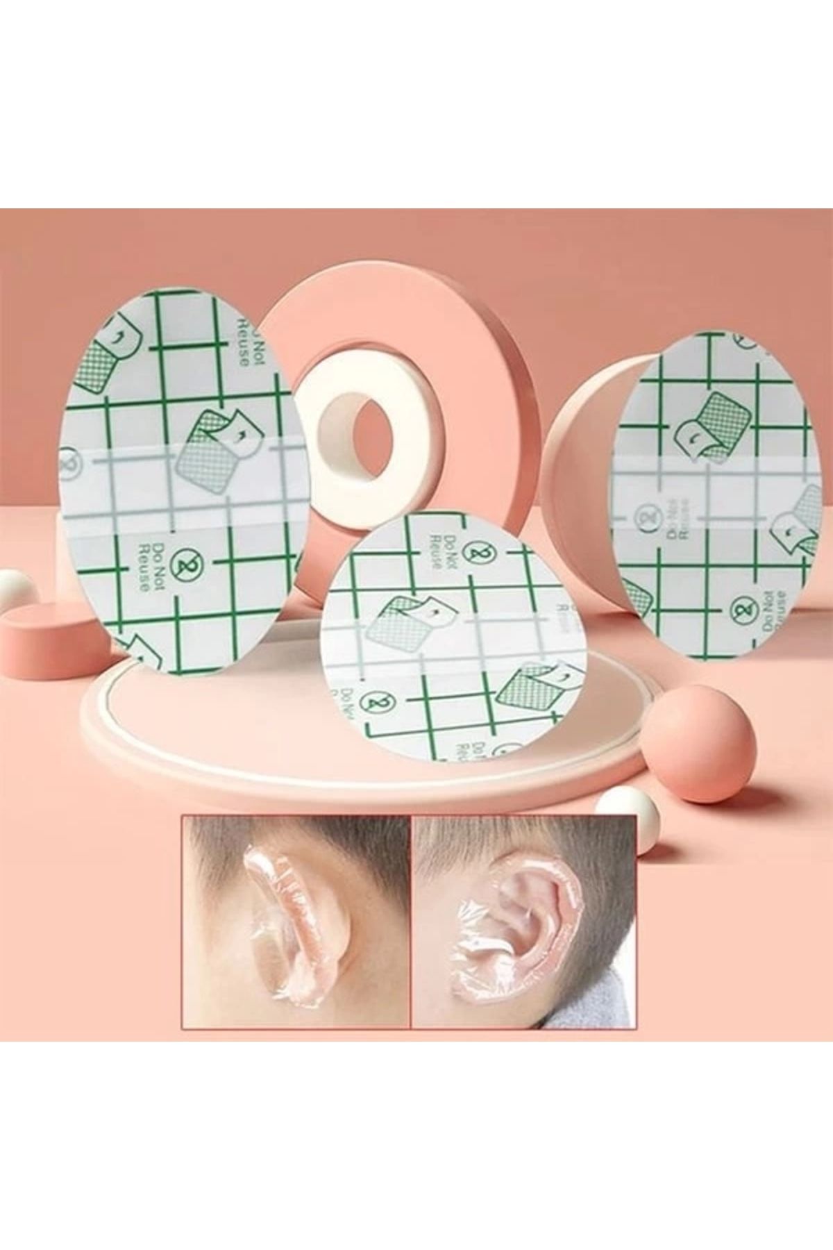 Yenimiyeni-Waterproof Adhesive Ear Protection Tape 10 Pieces 1