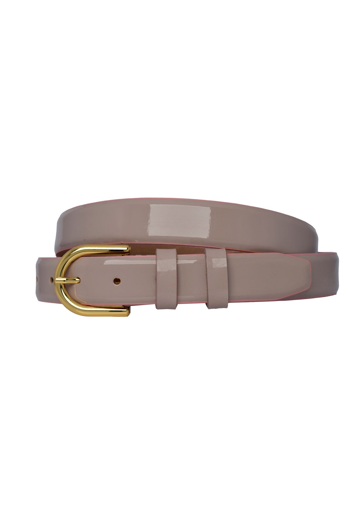 GoDeri-3 cm Pudră Piele Lacuită 100% Piele autentică Curea clasică pentru femei-r22 Costum pentru afaceri pentru femei de afaceri 4