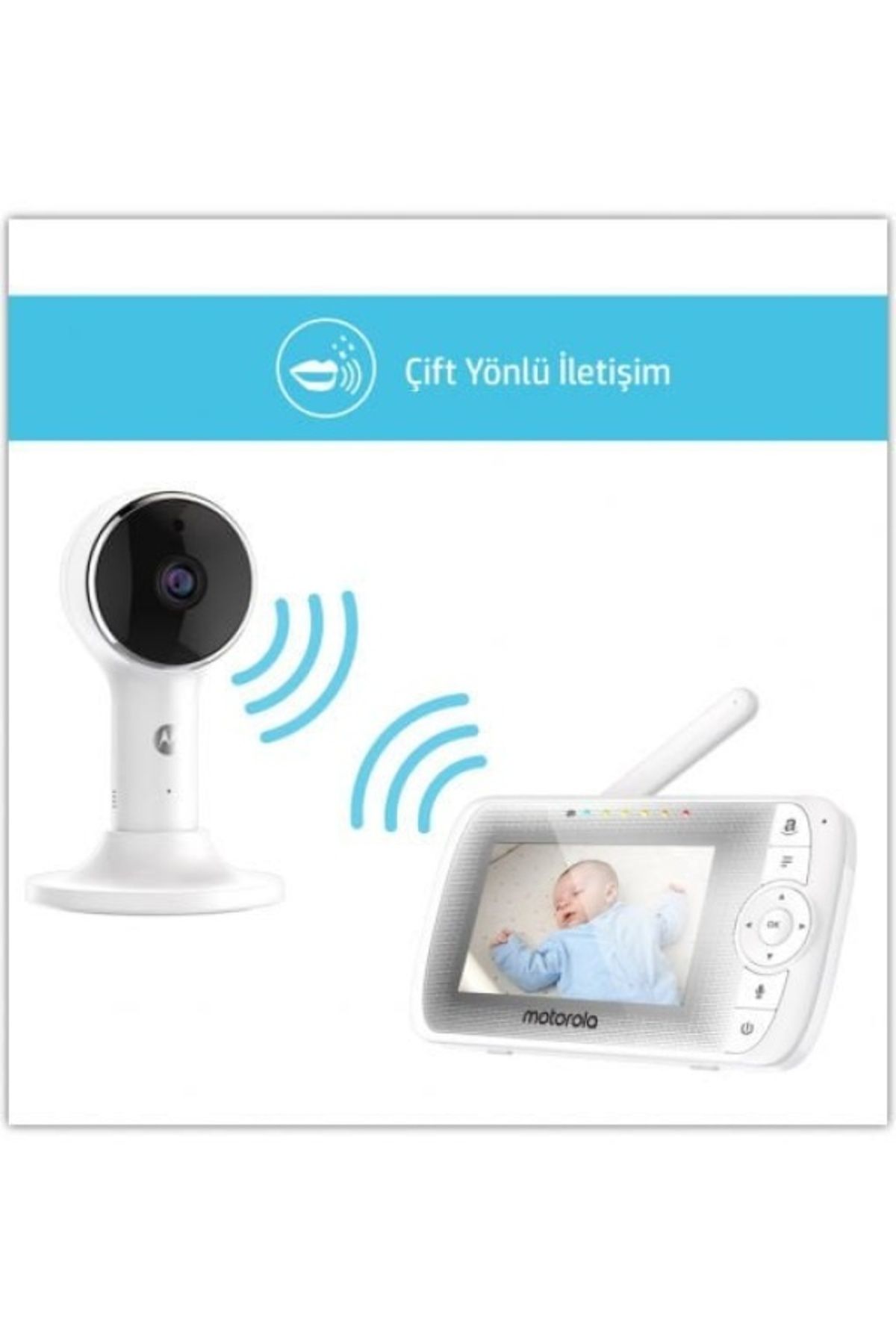 Genel Markalar LUX64 Connect Wi-Fi 4.3 FHD LCD Dijital Bebek Kamerası