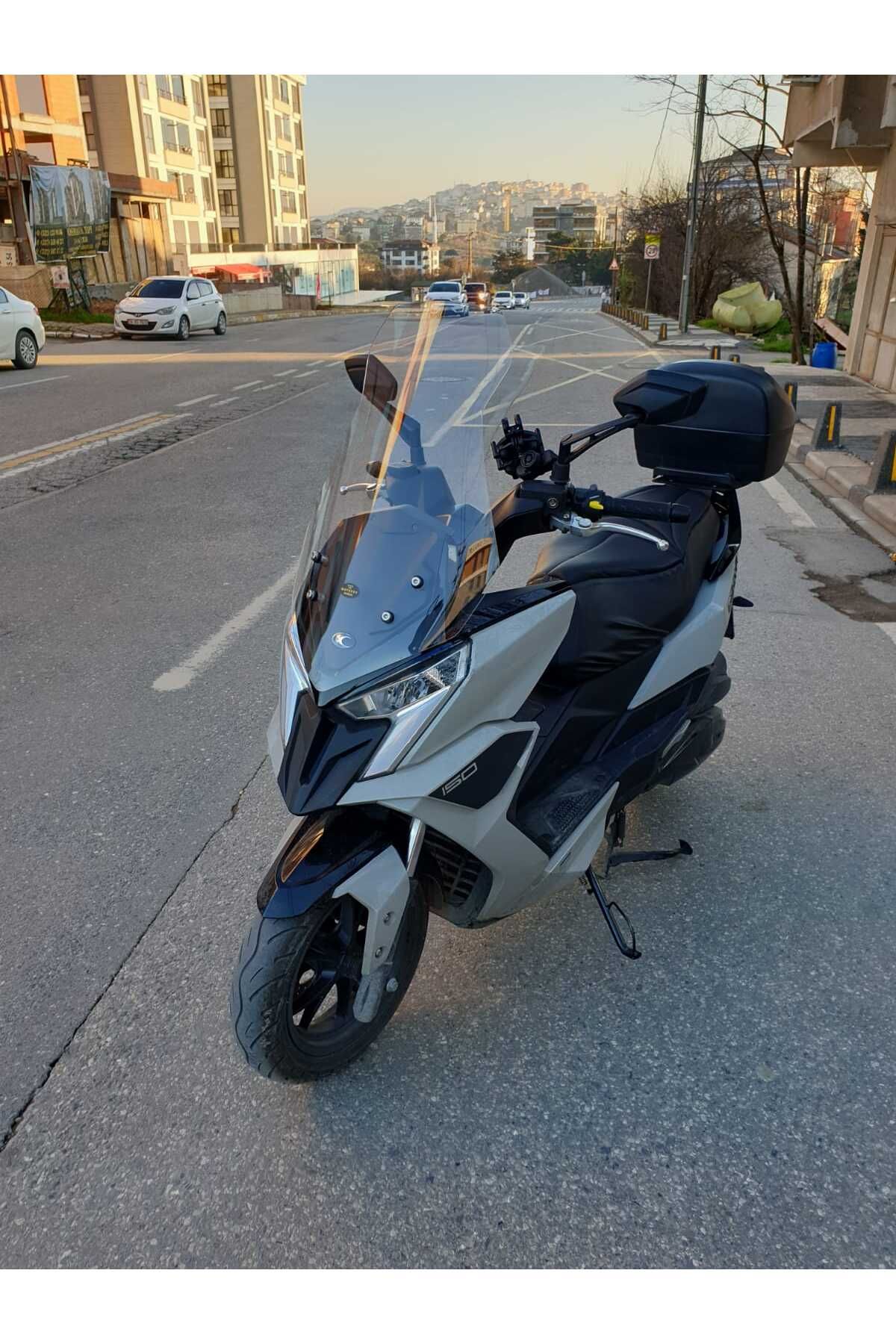 Kymco Dink R 150 Siperlik Ön Cam 2023-2025 Model 77cm Şeffaf Renkli 4mm