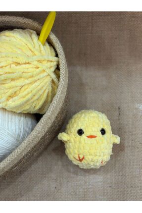 Handmade El Yapımı Peluş Sarı Civciv Anahtarlık