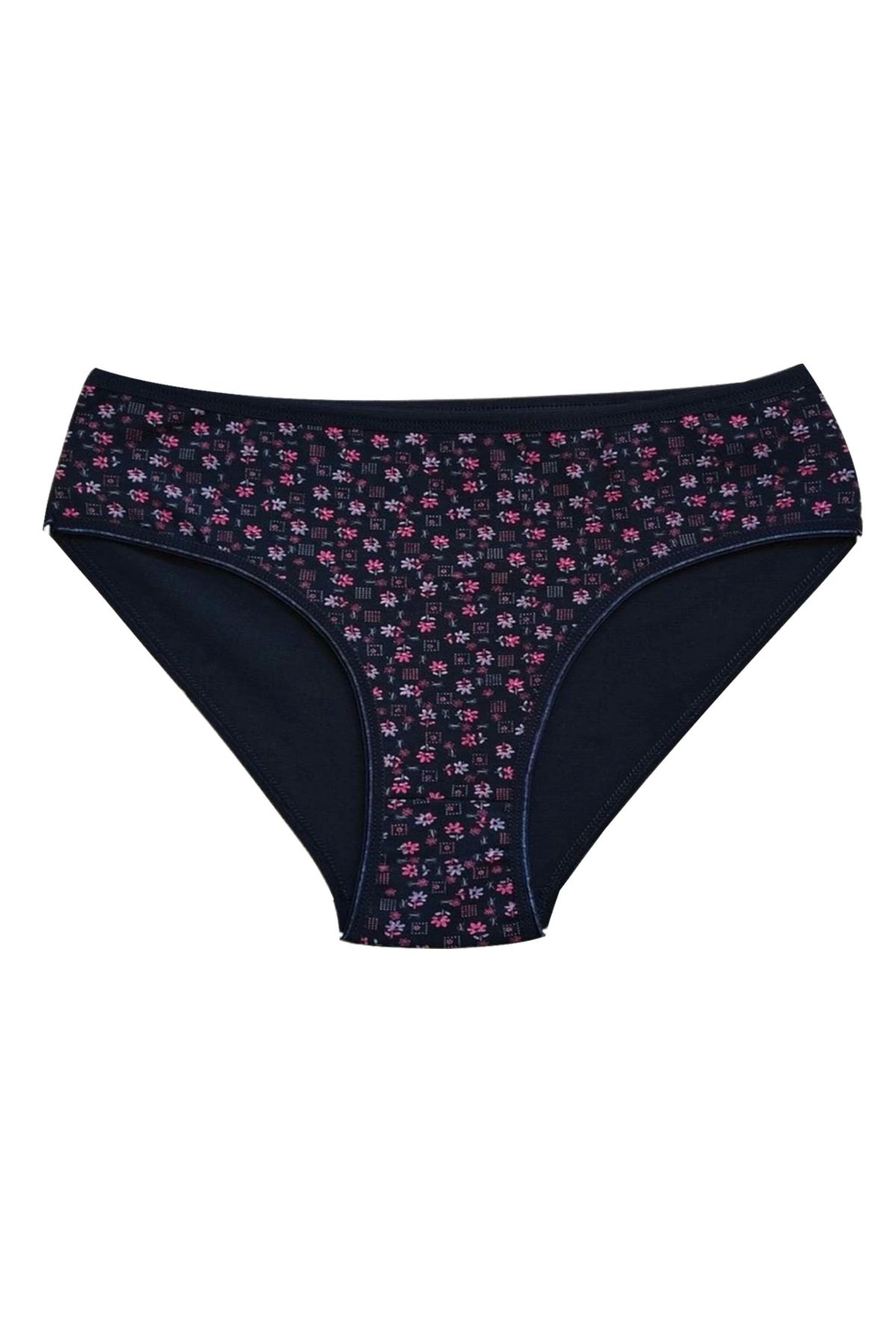 Afrodit-Patterned Cotton Wide Brim Lycra Bato Women's Panties - Pack of 10 6