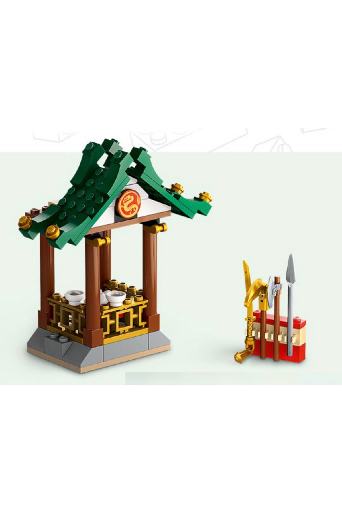 brickland LEGO Ninjago Bina Kamelya ve Cephanelik Çay Çaydanlık