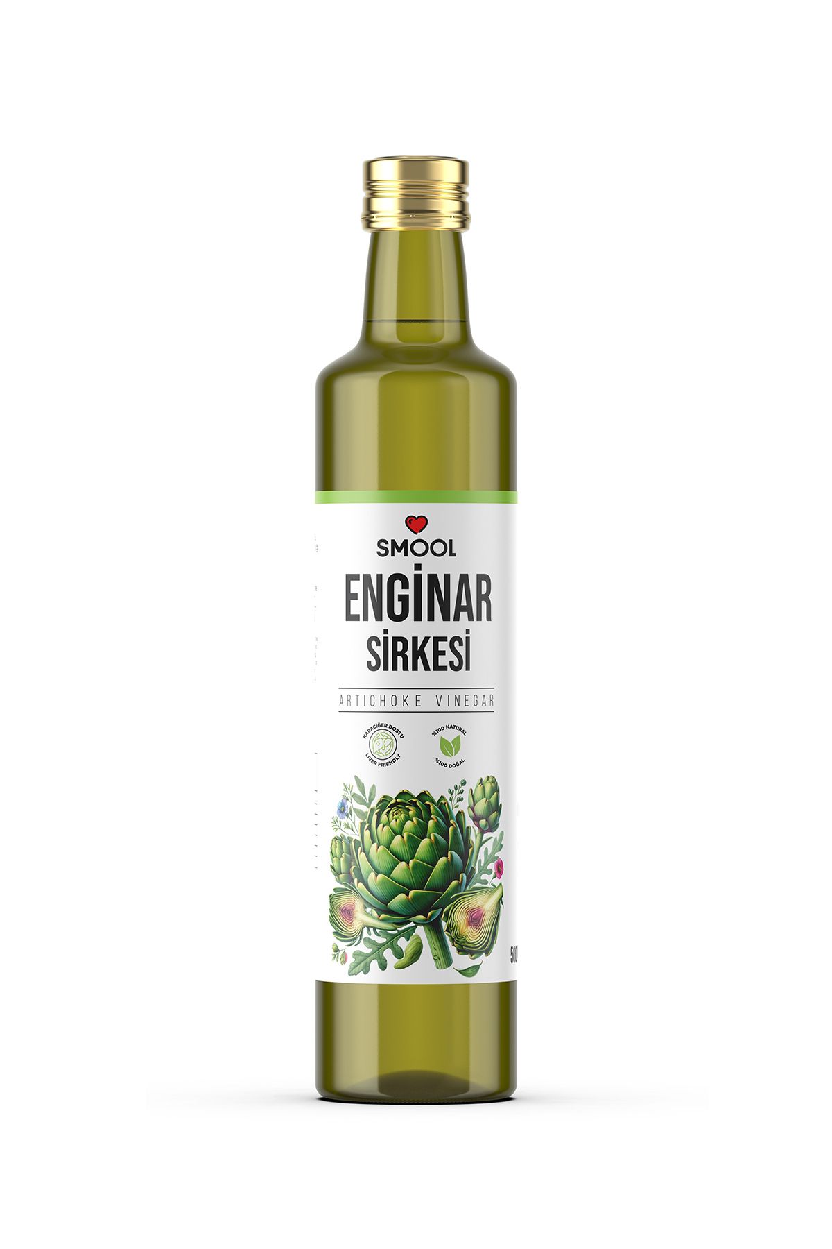 SMOOL Enginar Sirkesi Doğal Fermentasyon 500 ML Artichoke Vinegar Natural