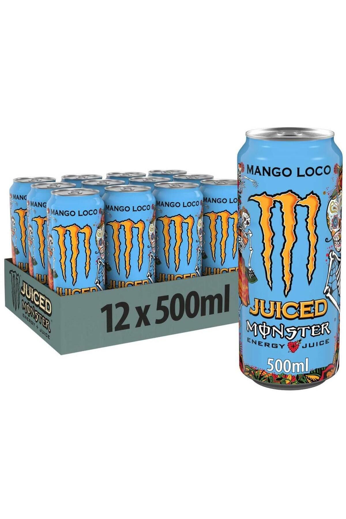 MONSTER Energy Mango Loco Enerji İçeceği 500 Ml X 12 Adet