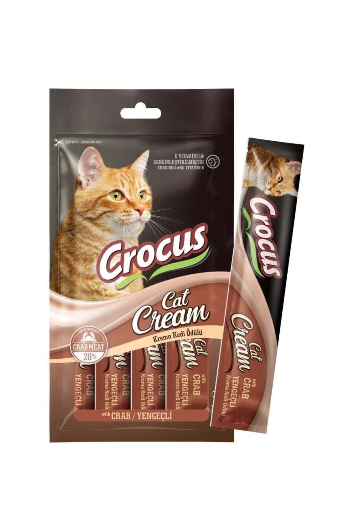 Crocus Yengeçli Krema Kedi Ödülü 4x15gr