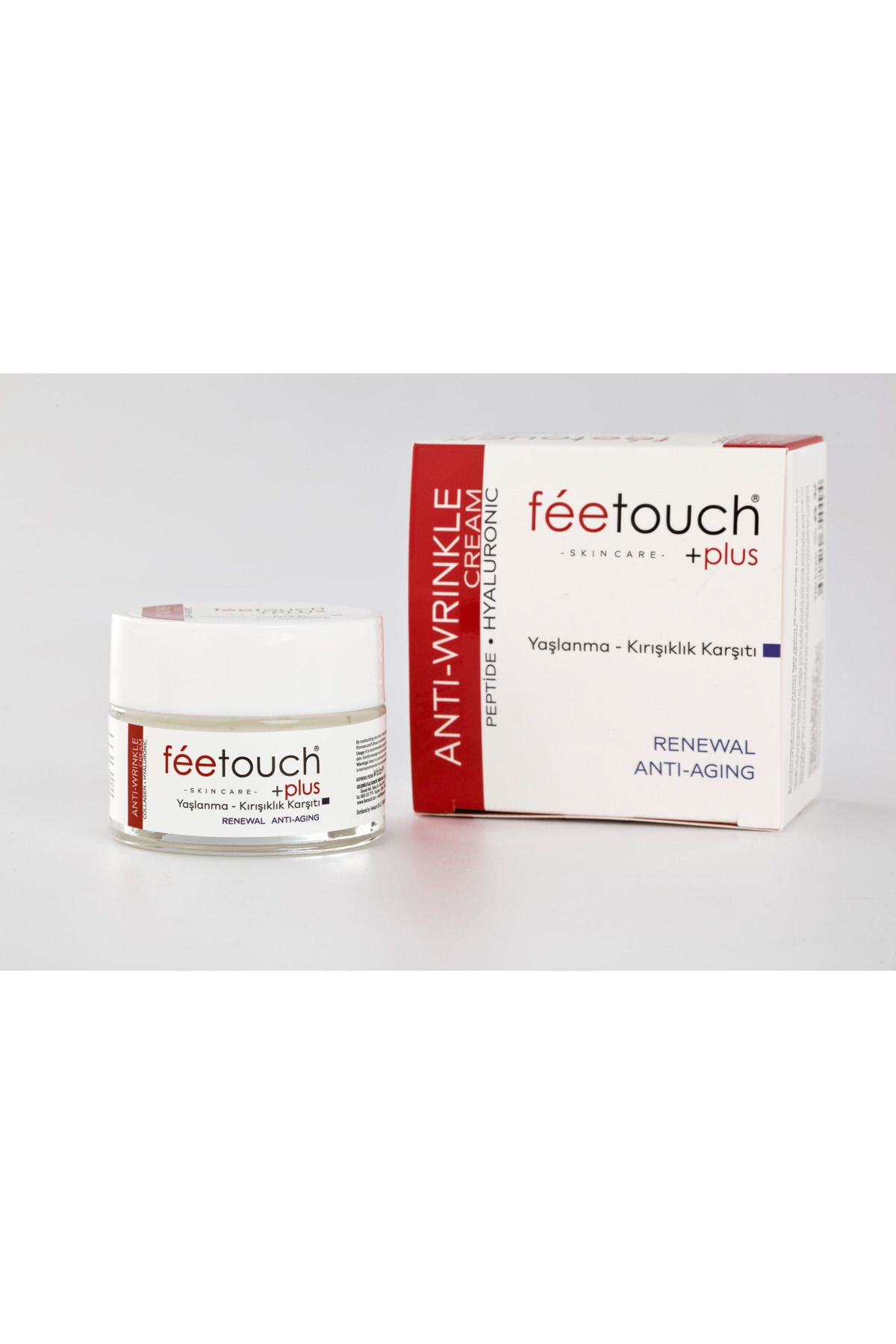 Feetouch Yaşlanma ve Kırışıklık Karşıtı Peptide Anti Aging Anti Wrinkle 50 ML Cam Kavanoz Krem