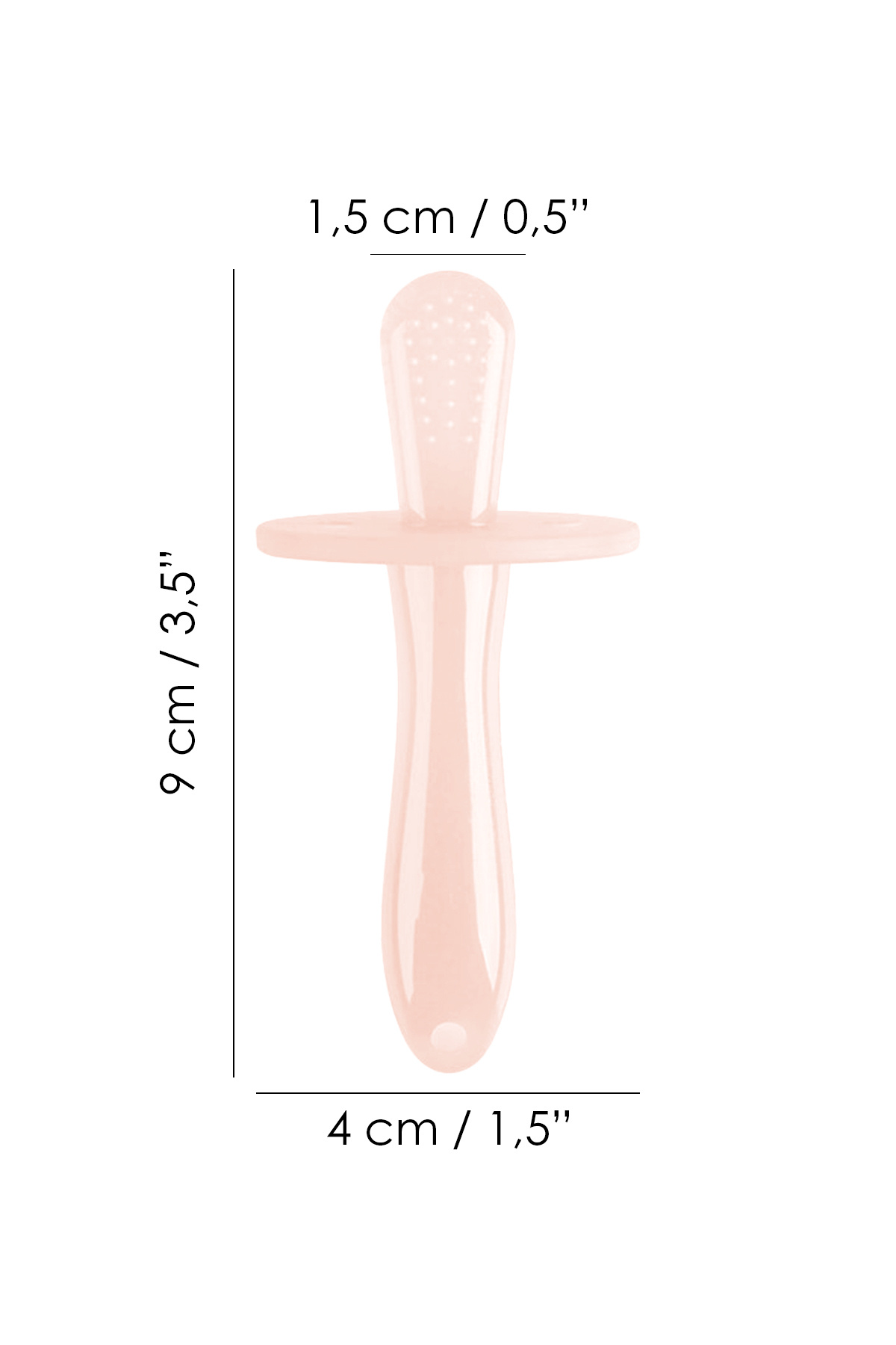 Meleni Baby Bebek Silikon Diş Kaşıyıcı Emzik - Bebek Diş Kaşıma Emziği Silikon Dişlik - Şeffaf Pembe fotoğrafı 5 (önizleme)