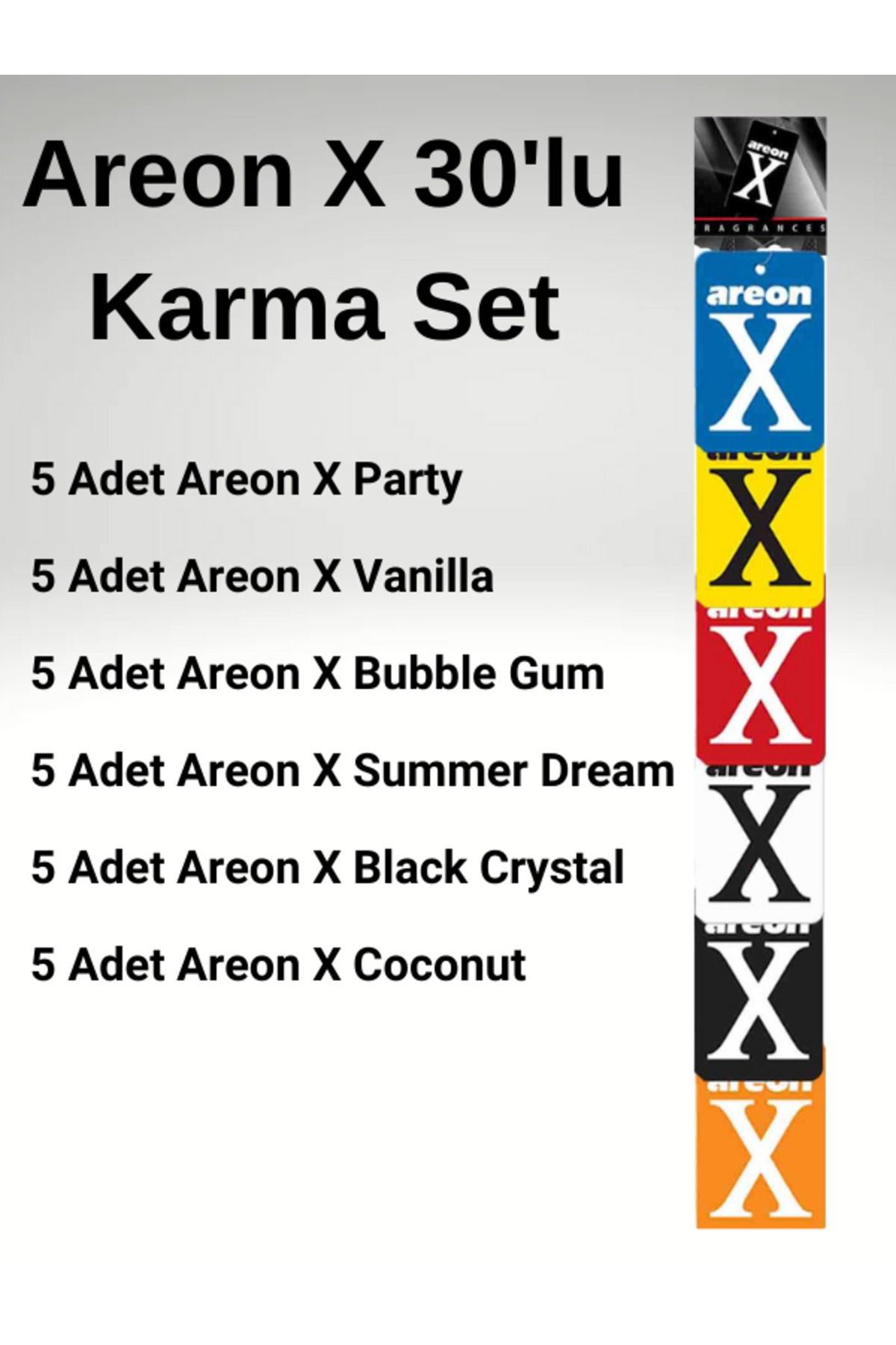 Areon X 30'lu Karma Set