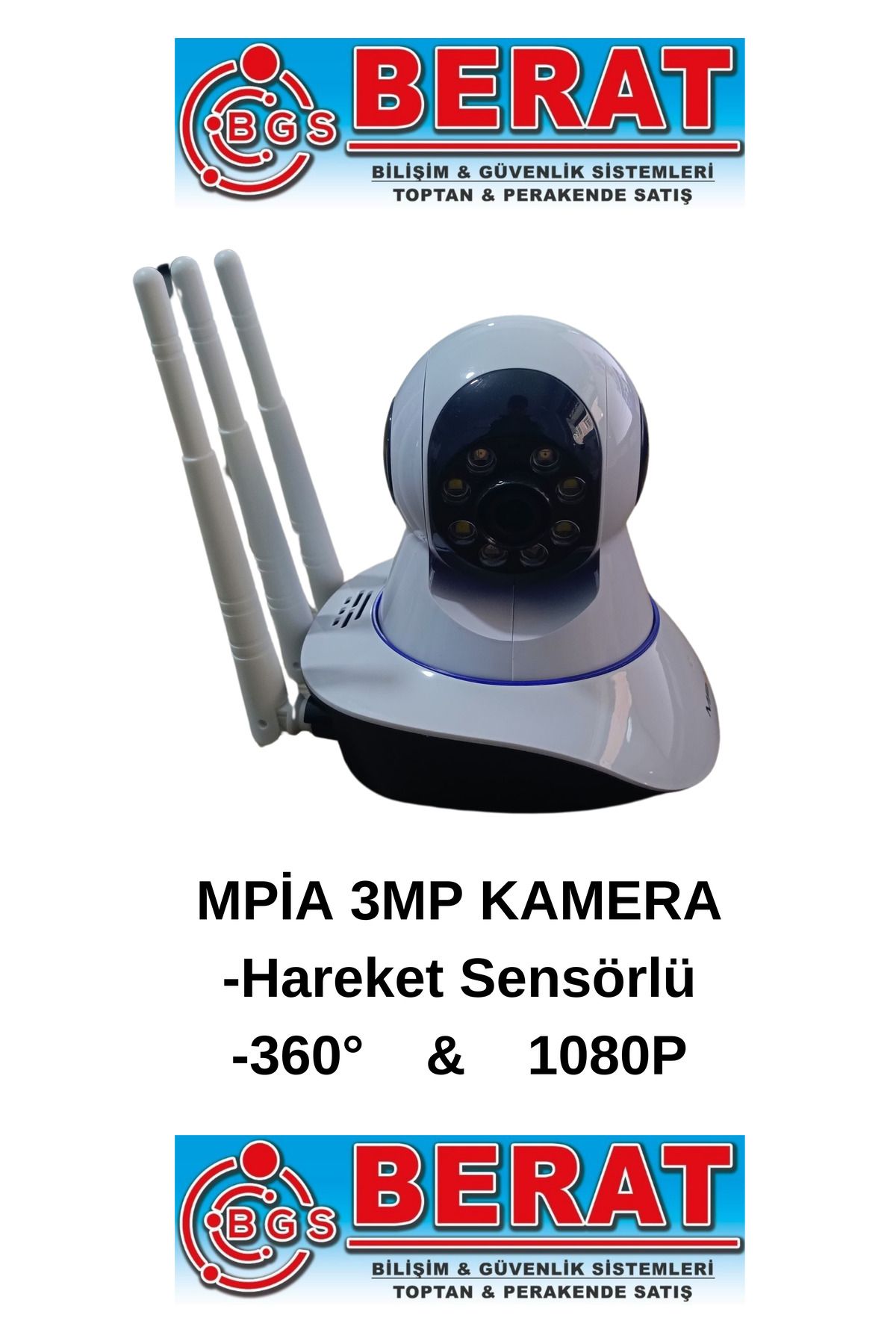 Home Mpi̇a 3 Mp 1080p Kamera Akilli Kamera