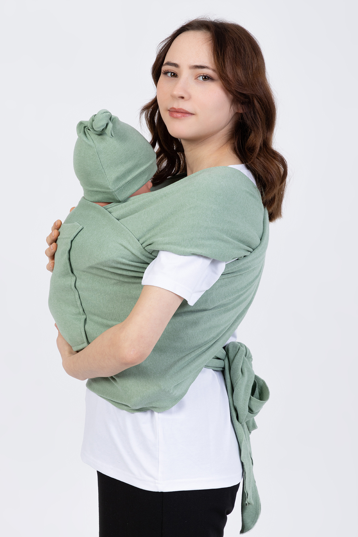 Cozibo Sling Anakucağı Cepli Bebek Taşıma Şalı fotoğrafı 3 (önizleme)