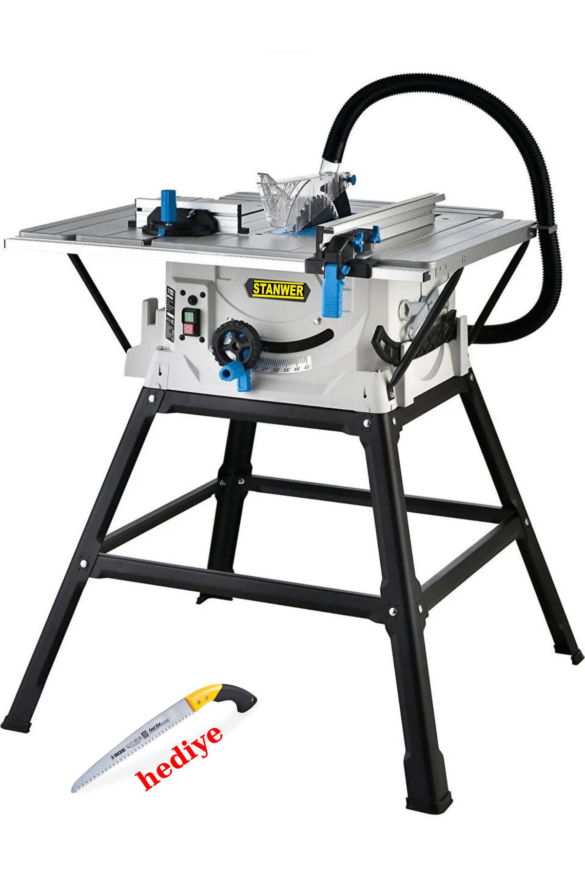 STANWER germany Tezgah Testere 2400 W 254 mm ayaklı testere hediyeli