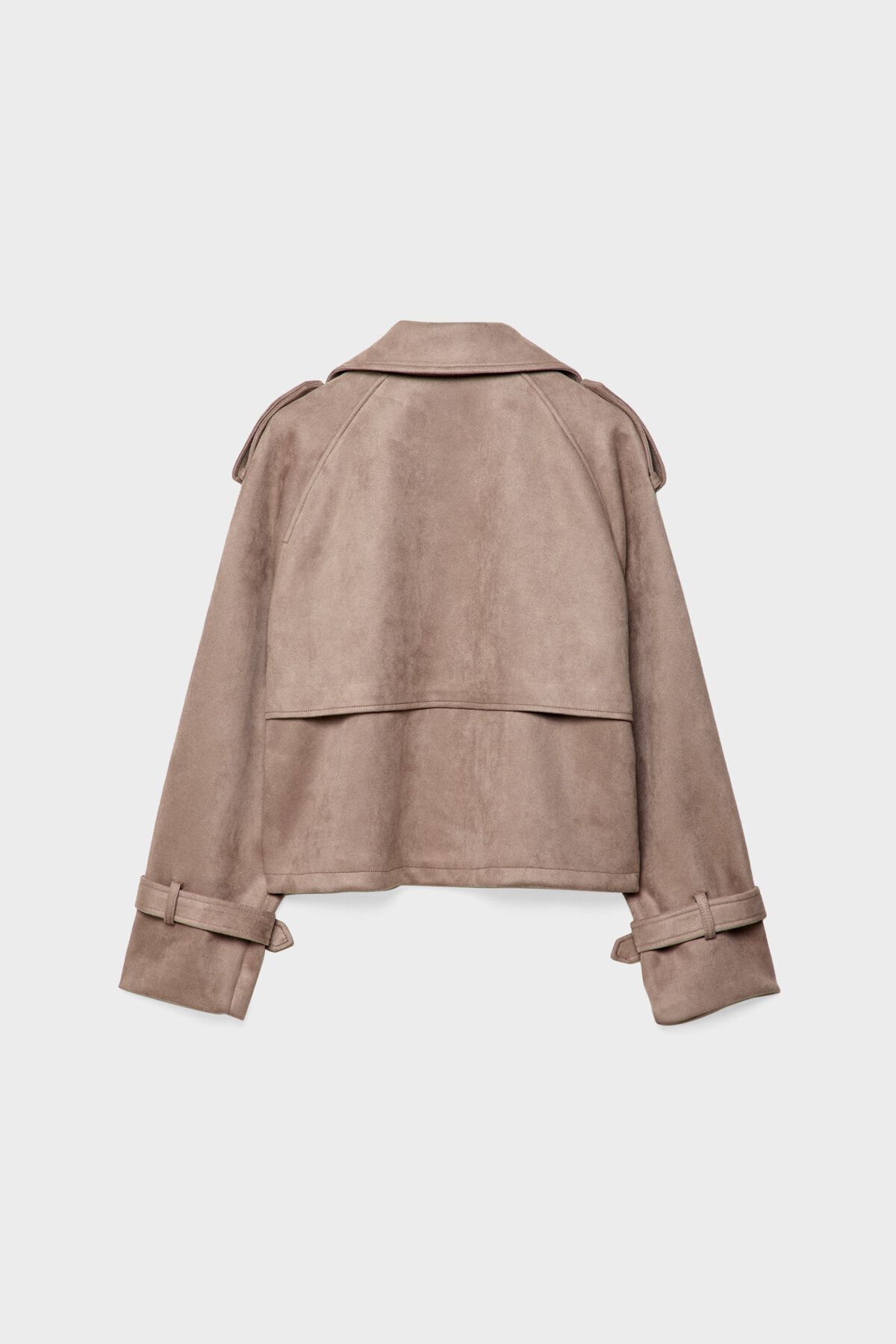 کت کوتاه ترنچ‌کوت با طراحی شیک و مدرن  Stradivarius