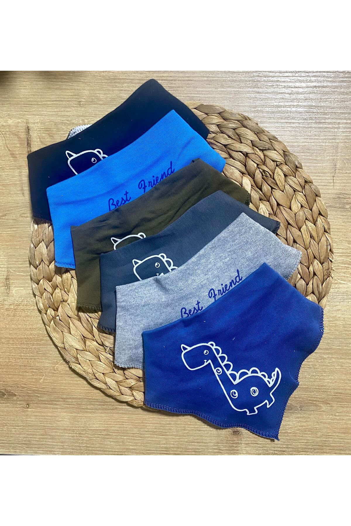 Petite Ponpon Baby Bebek Fular Önlük 6'l Çıtçıtlı Bebek Salya Önlük & Fular fotoğrafı 3 (önizleme)