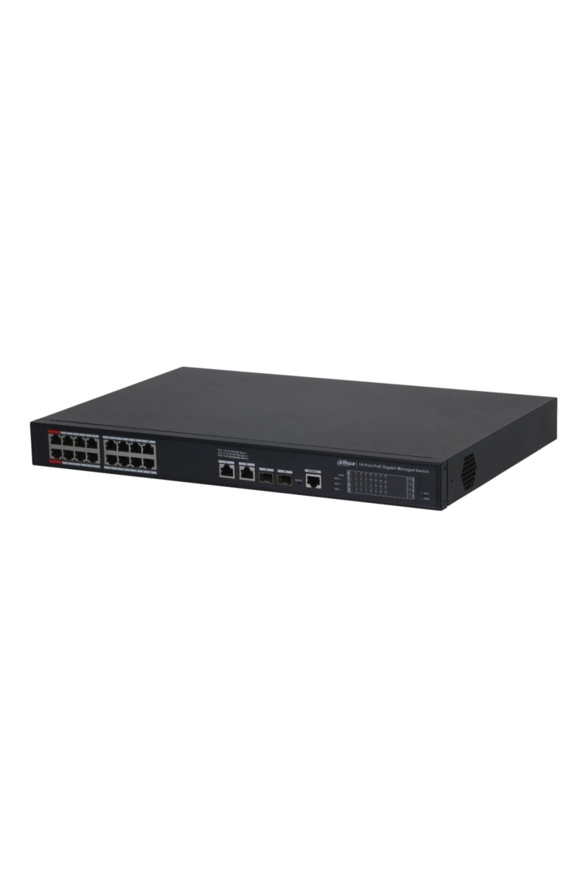 DAHUA S4220-16gt-240, 16 Port, Gigabit, Poe 240w, 2 Port Gigabit Uplink, 2 Port Sfp Gigabit Combo, L