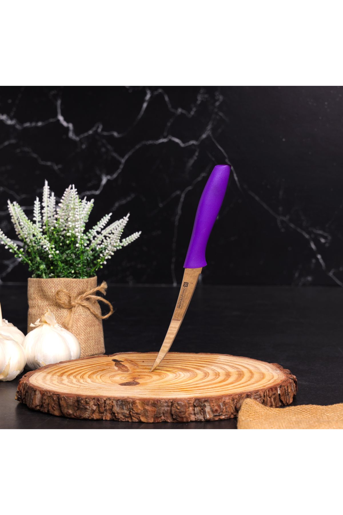 ROYALFORD-RF7848 2Pcs Fruit Knife - Stainless Steel Fruit Knife Set Razor Sharp Blades 5