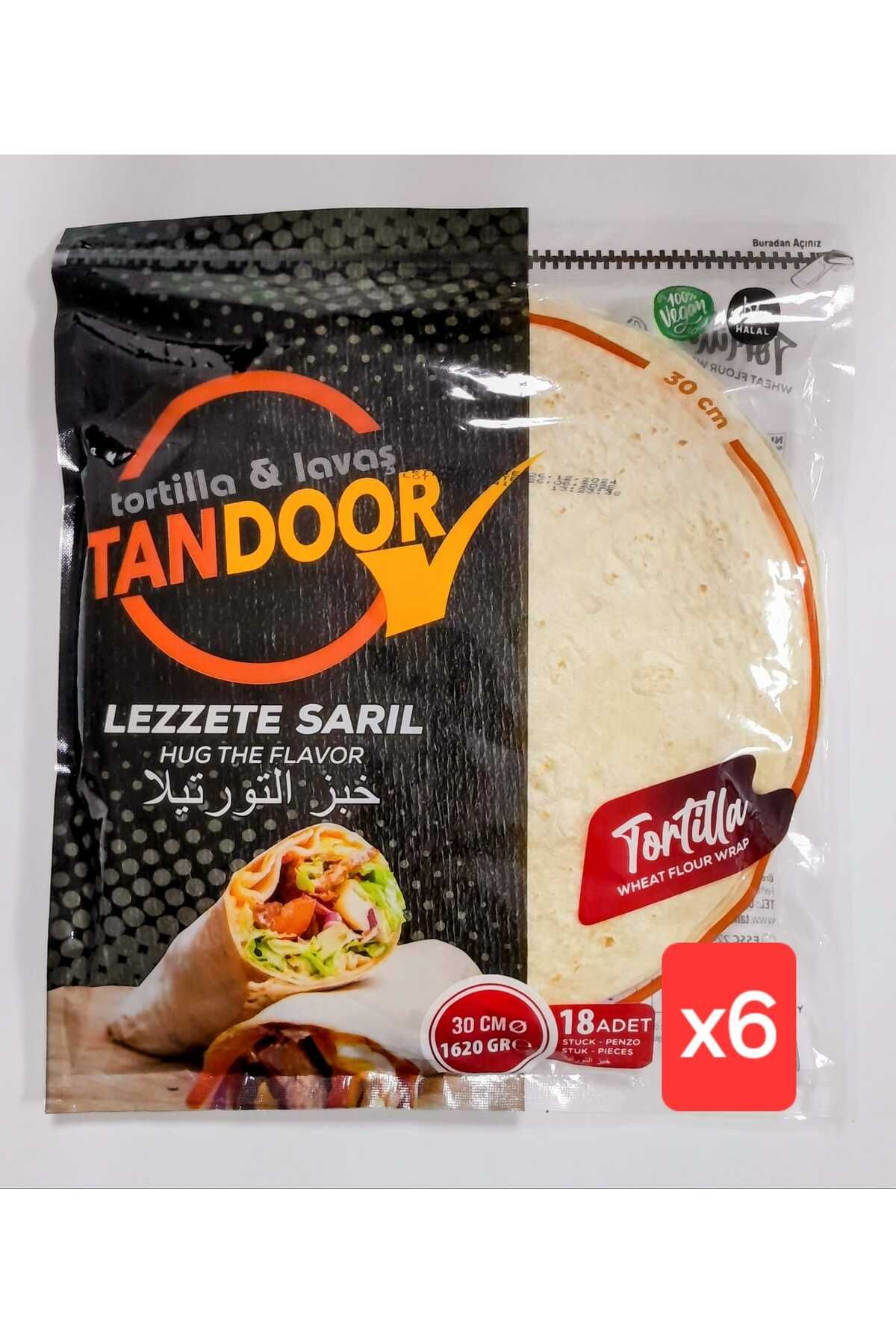 TANDOOR Lavaş & Tortilla 30 cm 1620 gr 18 Li X 6