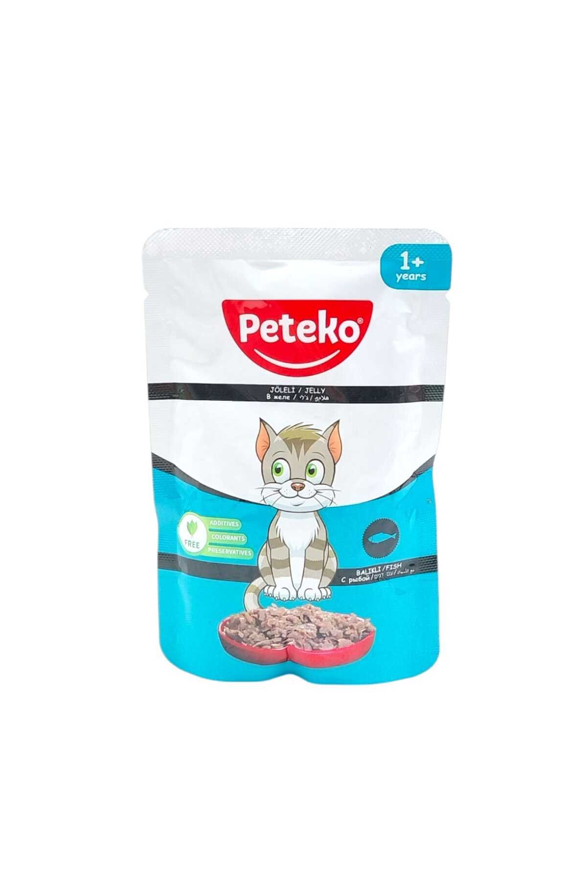 PetEko Balıklı Yetişkin Kedi Yaş Maması (+1 Yaş) 85 Gr 12 Adet