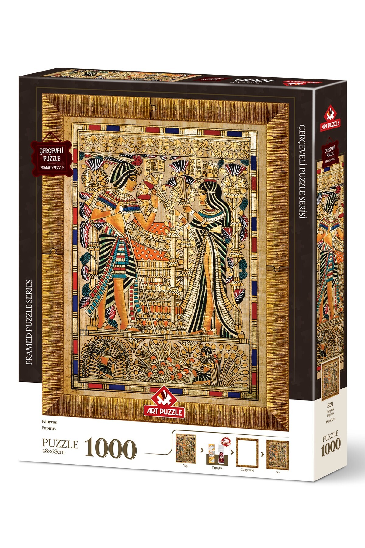 Art Puzzle Papirüs 1000 Parça Çerçeveli Puzzle