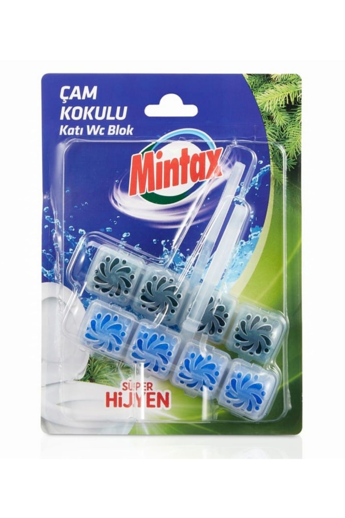 Mintax 2 li çam kokulu katı WC blok 2*48 Gr