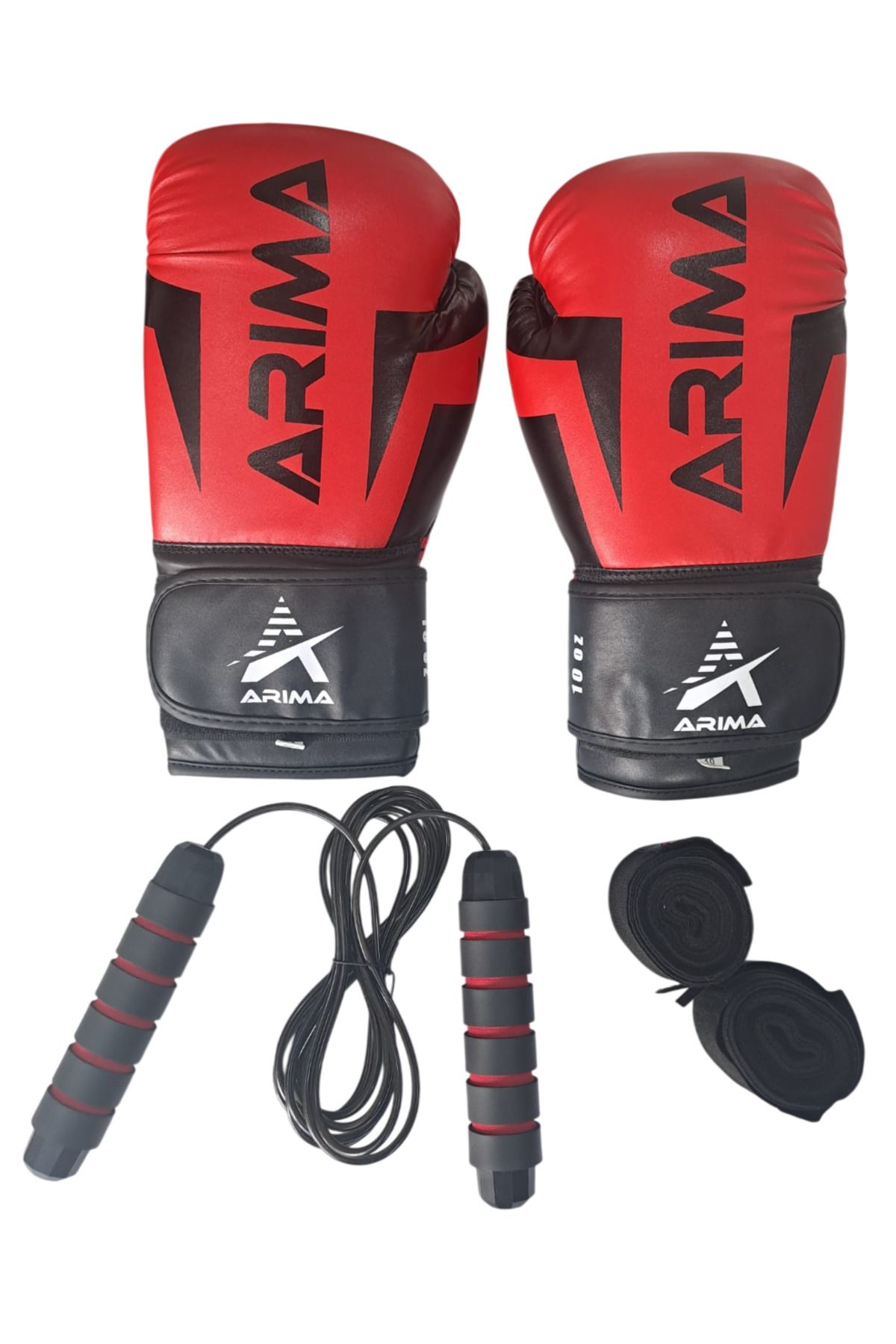 ARIMA Arıma Nova-4 Boks Kickboks Muaythai Eldiveni + Bandaj + Atlama İpi Set