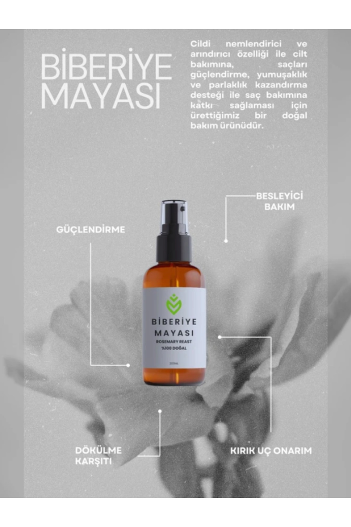 تونیک تقویت کننده مو با کیفیت بالا و روغن مخمر رزماری ۱۰۰ میلی لیتر — DZ102 — تصویر 2 از 3