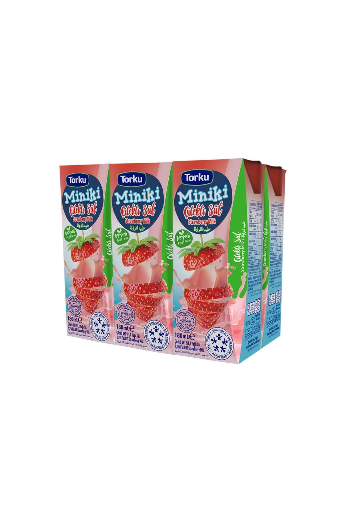 Torku Miniki Çilekli Süt 180 Ml X 6 Adet