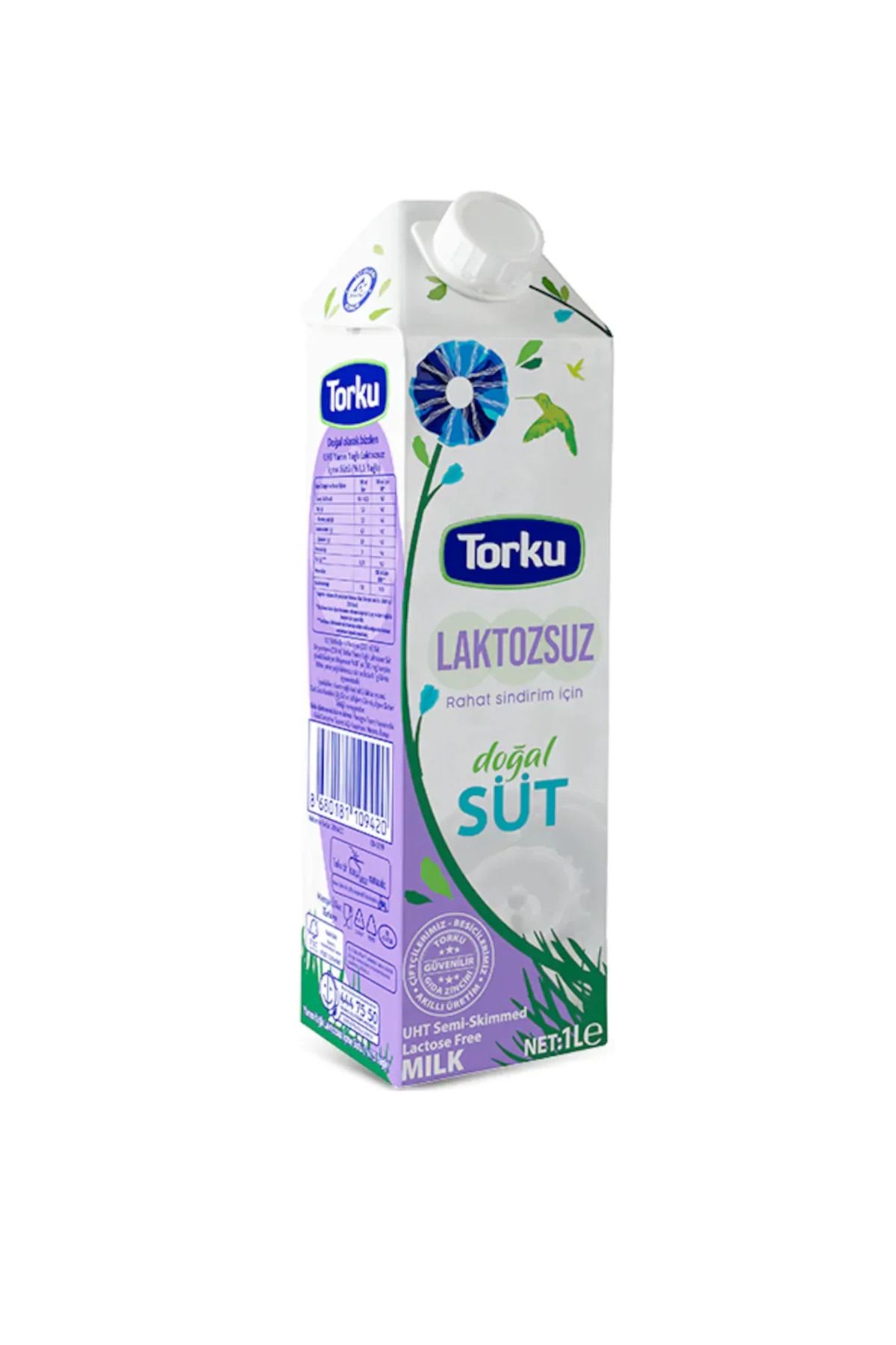 Torku Laktozsuz Yarım Yağlı Süt 1 Lt