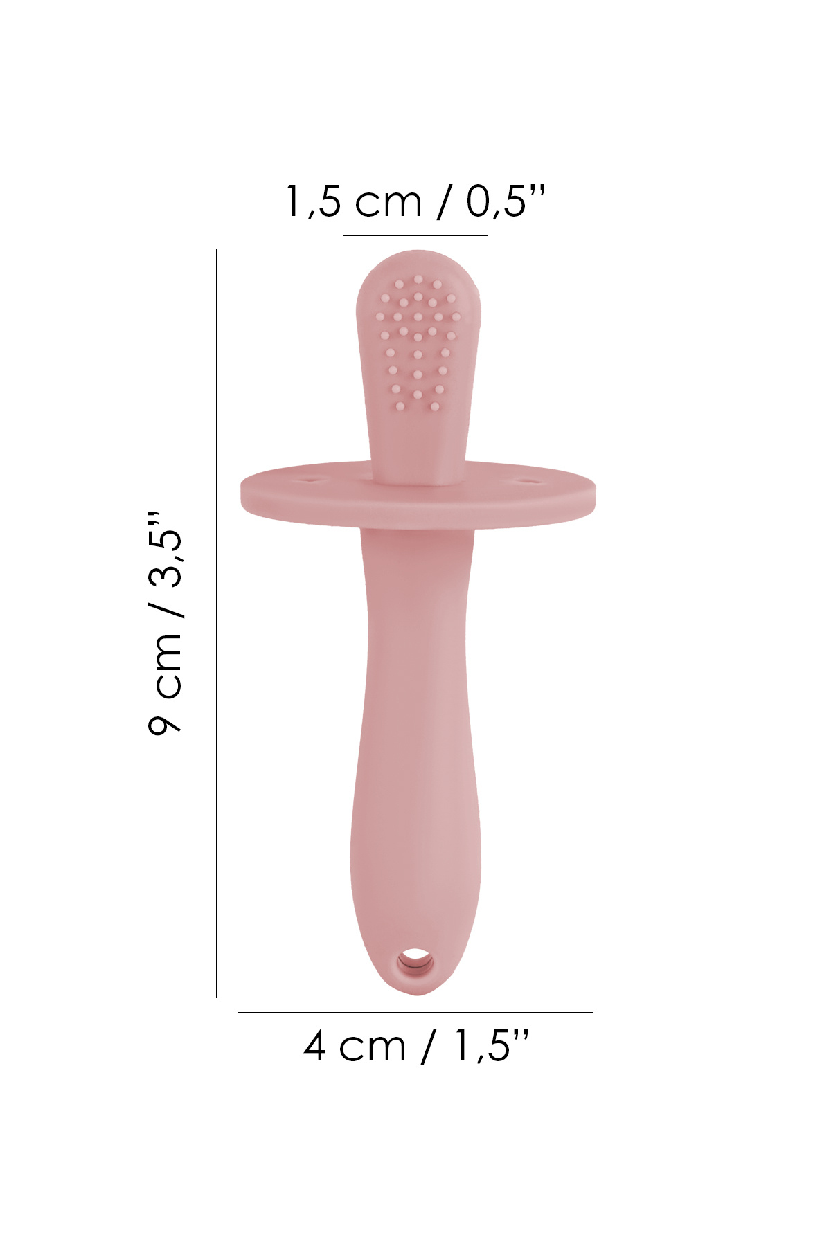 Meleni Baby Bebek Silikon Diş Kaşıyıcı Emzik - Bebek Diş Kaşıma Emziği Silikon Dişlik Pembe fotoğrafı 5 (önizleme)
