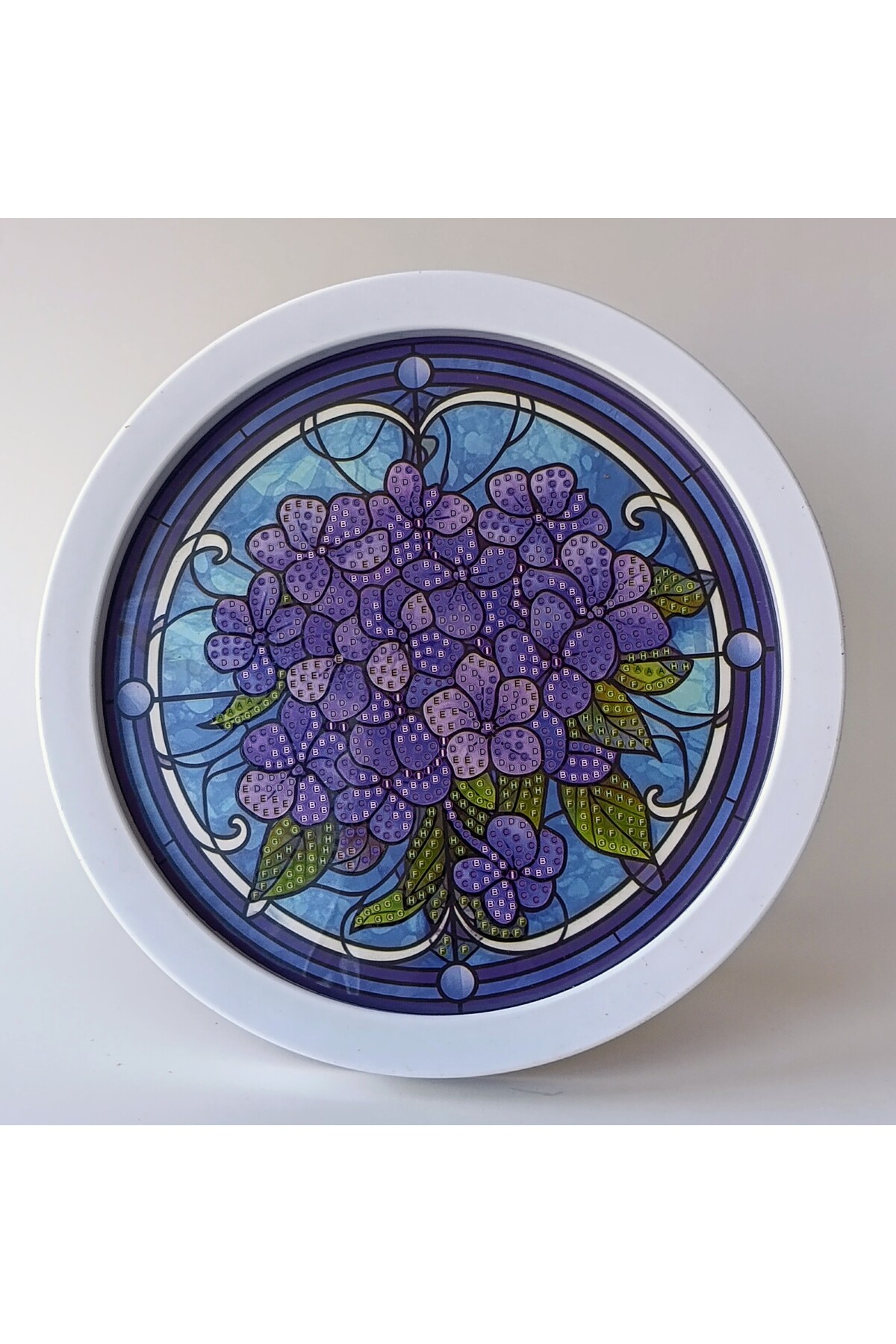 CLASSICAL Diamonds 20〜23 MENTAŞ 20X20 Round Framed Beaded Crystal and Diamond Mosaic