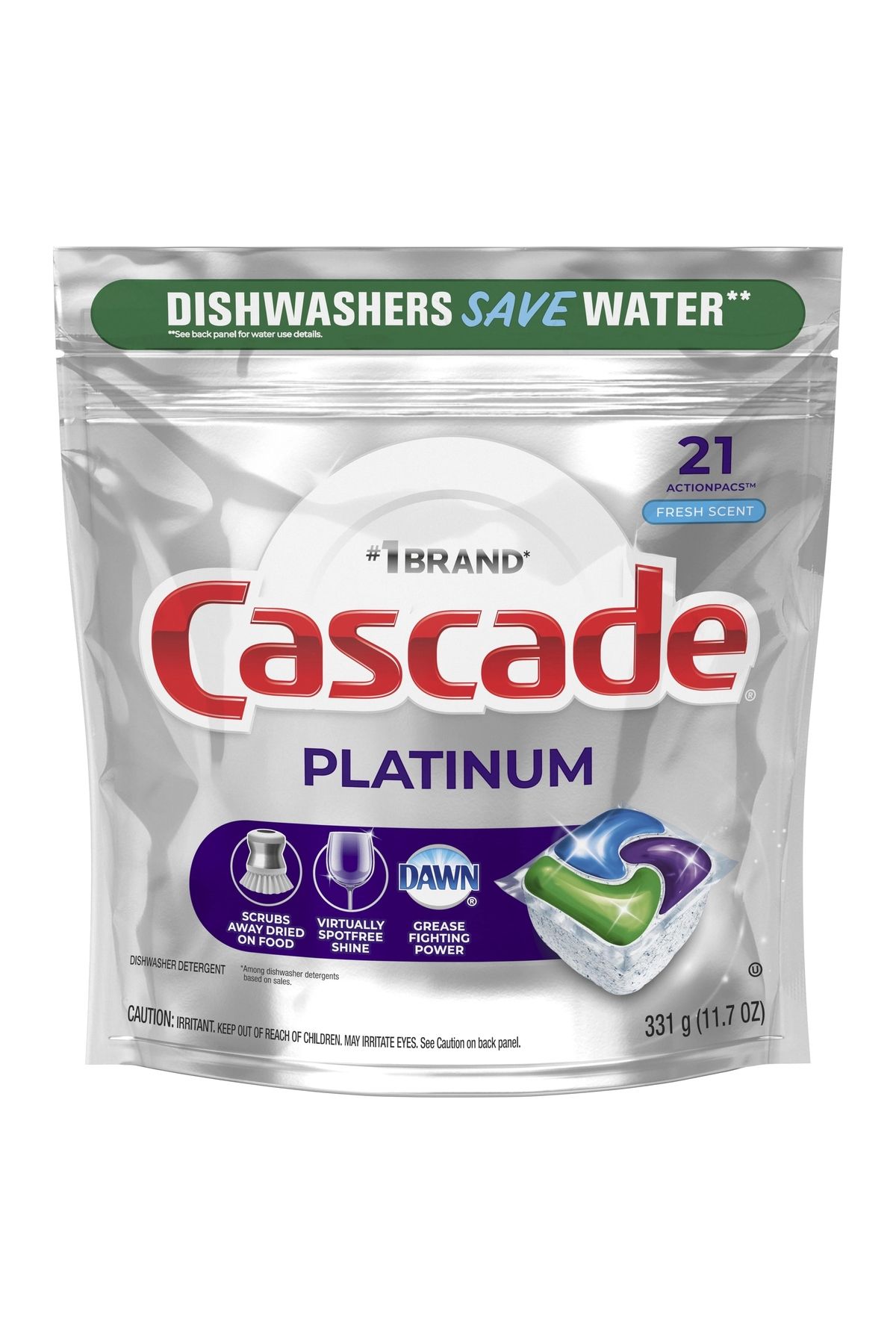 Cascade Platıum Oxı Fresh Scent Bulaşık Makinası Deterjanı 21 Tablet