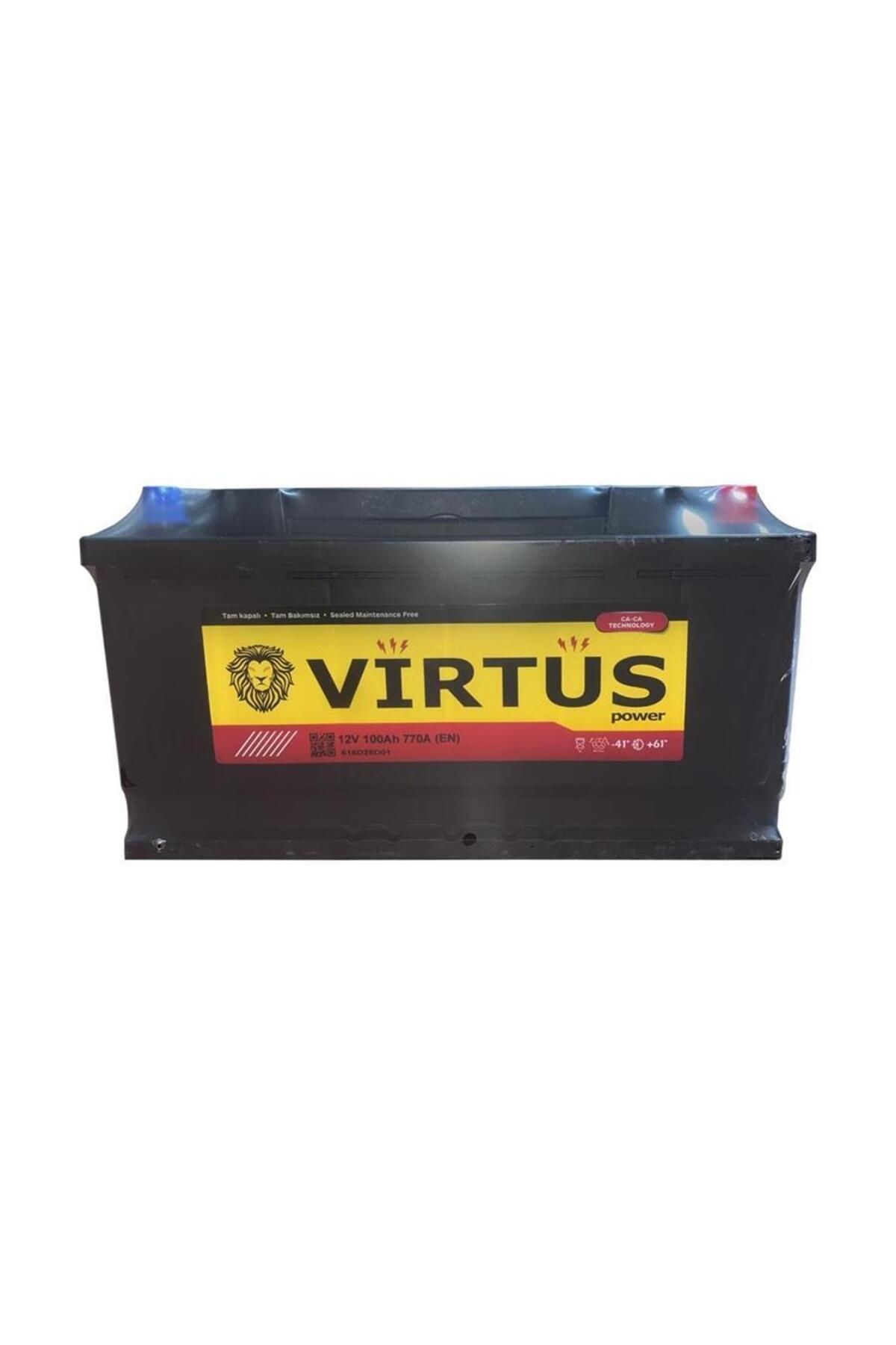 VIRTUS Akü 12 V 100 Ah. Tam Kapali Smf L5 Kutu 353x175x190