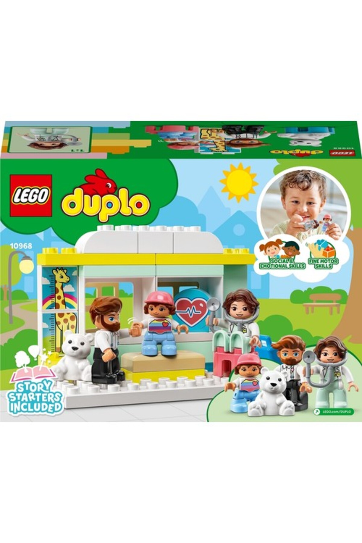 ® DUPLO® دکتر نجات معاینه ۱۰۹۶۸ – ست ساختنی اسباب‌بازی آموزشی برای پیش‌دبستانی (۳۴ قطعه)