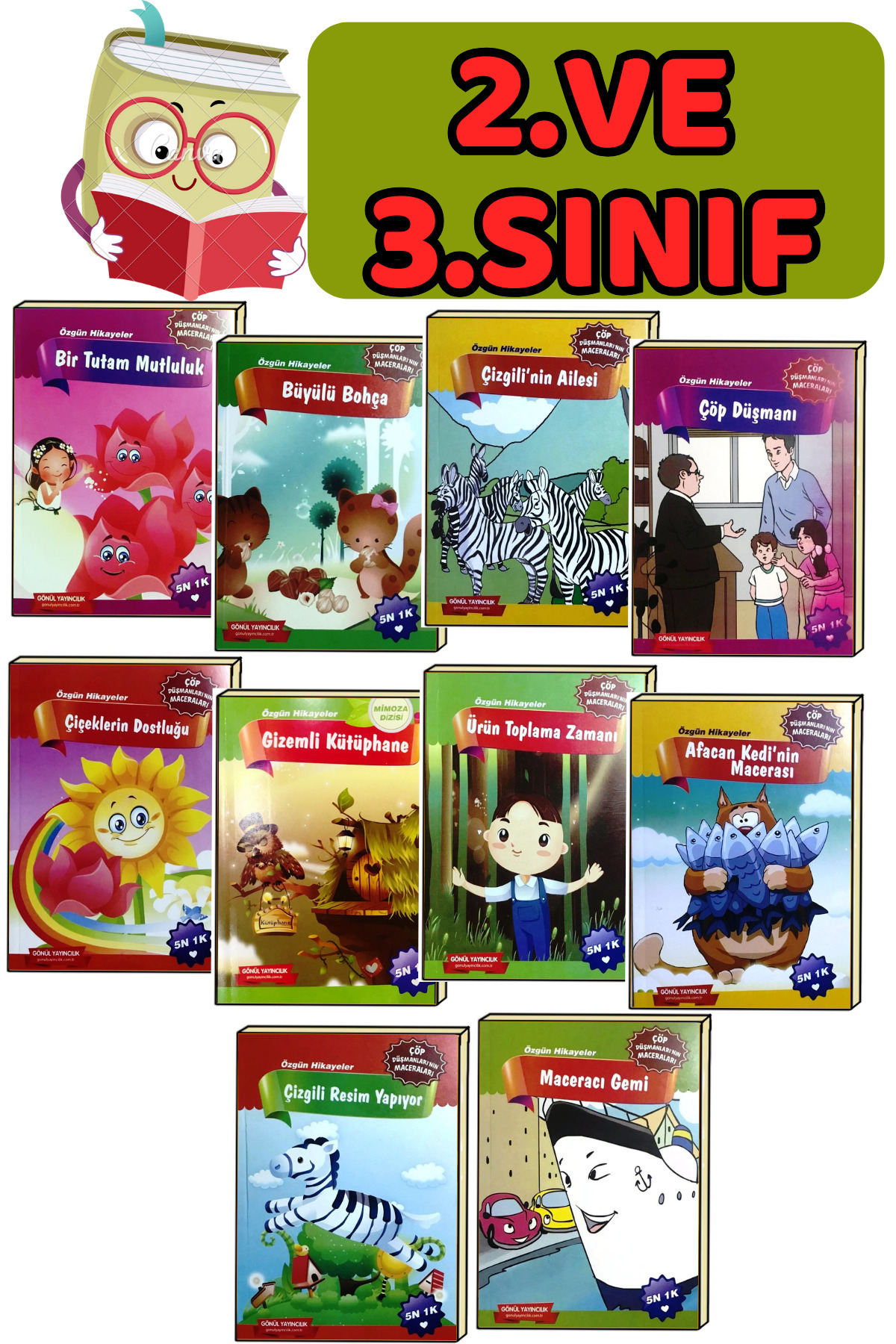 GÖNÜL YAYINCILIK 3.sınıflar Için Çocuklara Okumayı Sevdiren 10'lu Süper Hikayeler fotoğrafı 3 (önizleme)