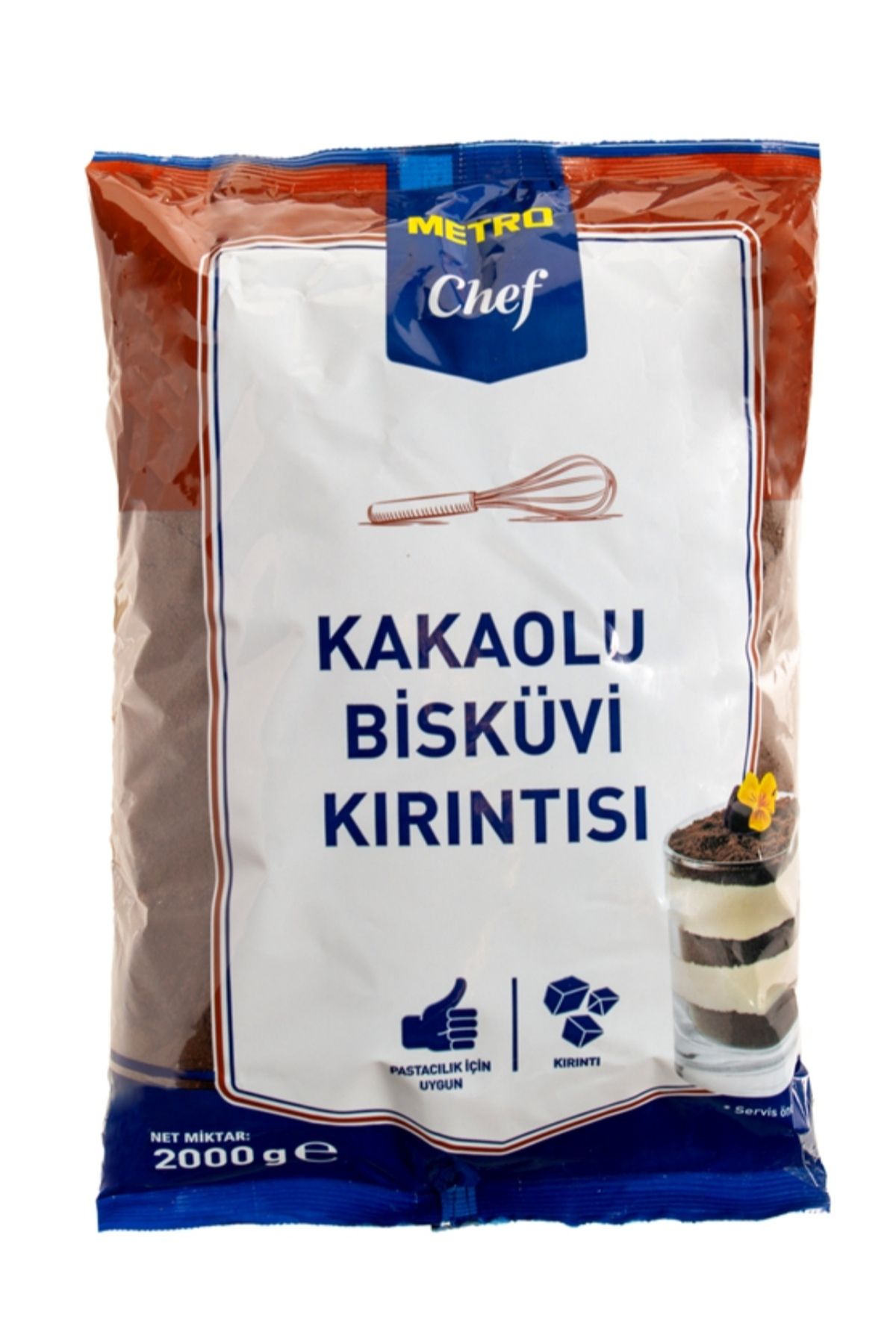 Metro Chef Kakaolu Bisküvi Kırıntısı 2 Kg BURFEZ