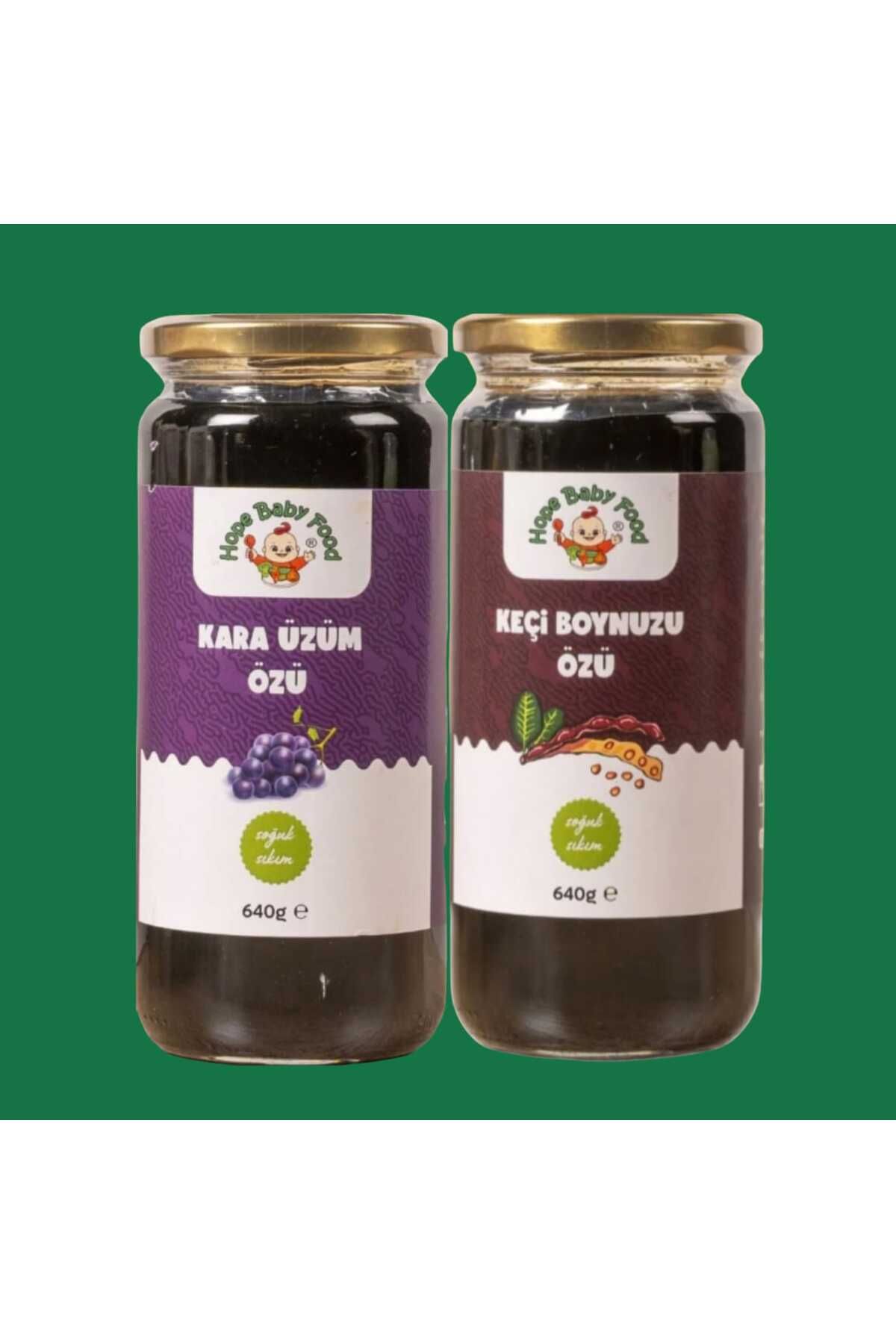 hope baby food Karaüzüm Özü Ve Keçiboynuzu Özü (soğuk Sıkım %100 Karaüzüm Ve Keçiboynuzu) (640g)