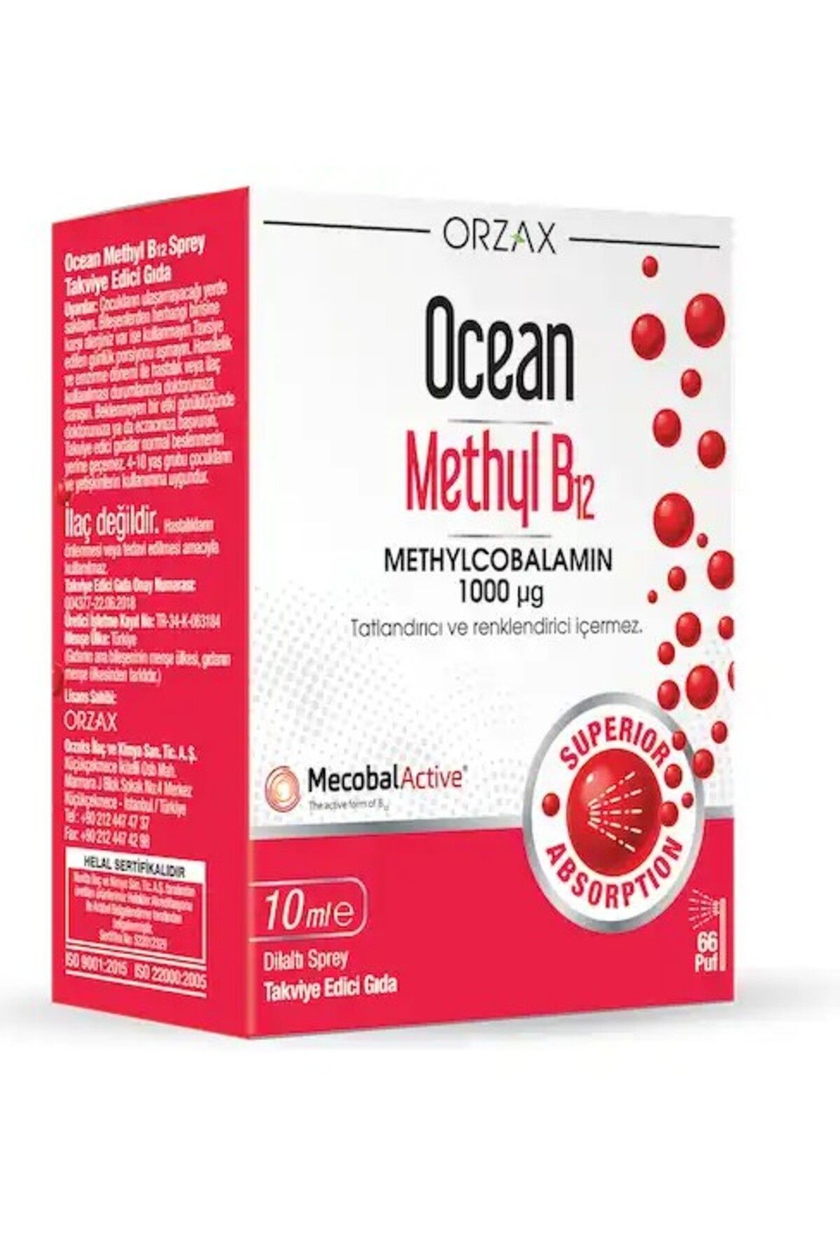 Ocean Methyl Cobalamin B12 Sprey 10 ml