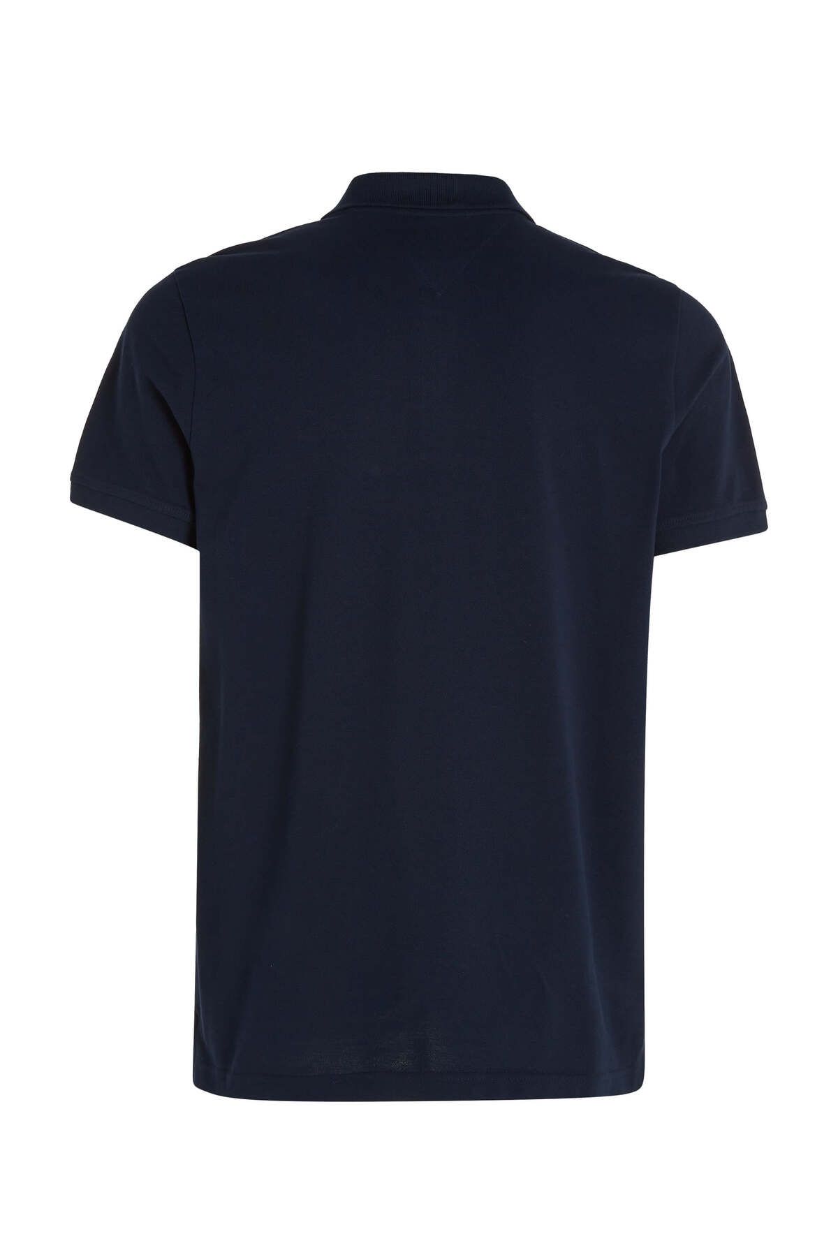 Tommy Hilfiger-Tmavé nočné námornícke polo tričko pre mužov 4