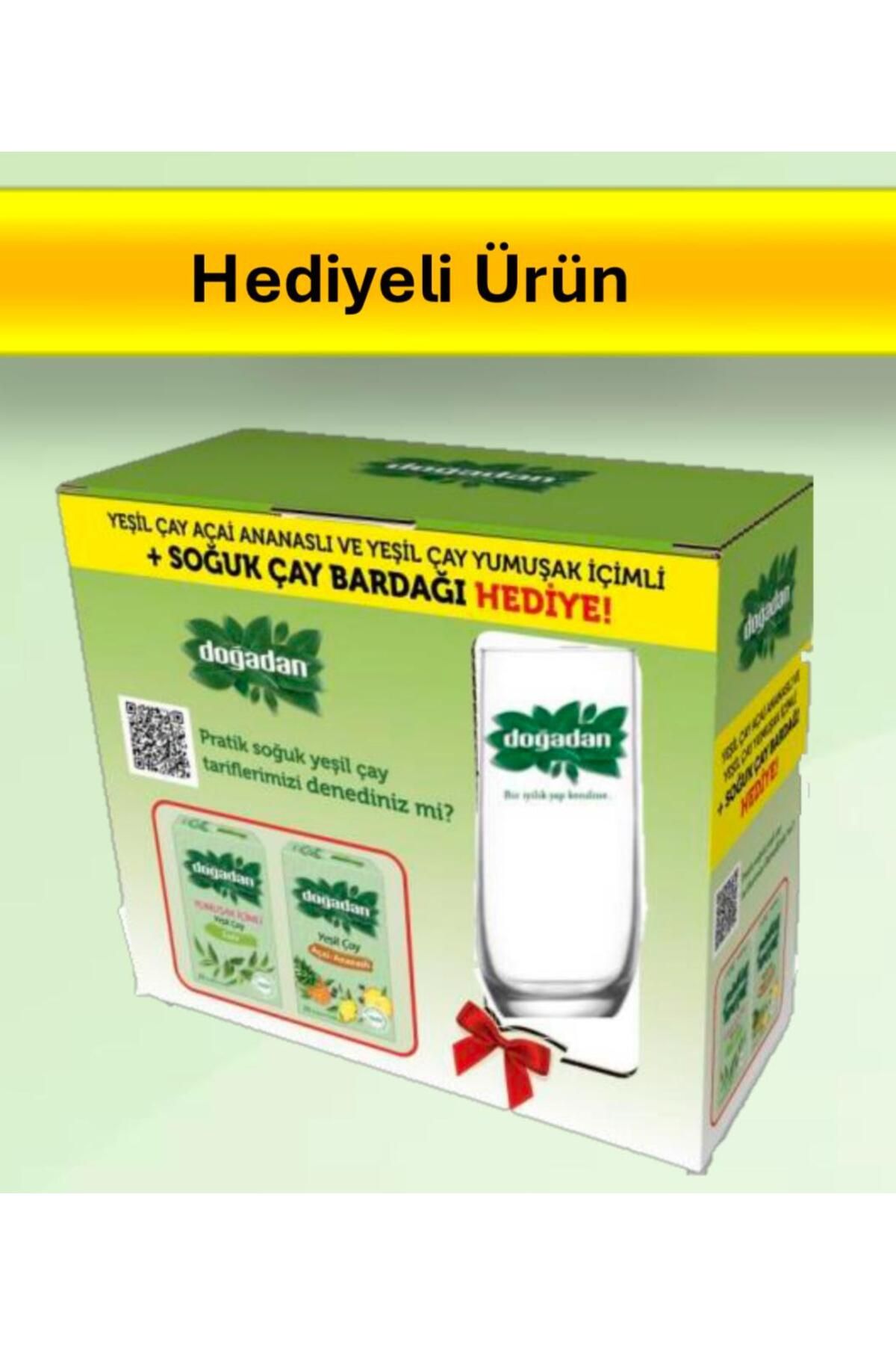 Doğadan Yeşilçay Açai Ananas + Yeşil Çay Yumuşak İçimli Bardak Hediyeli