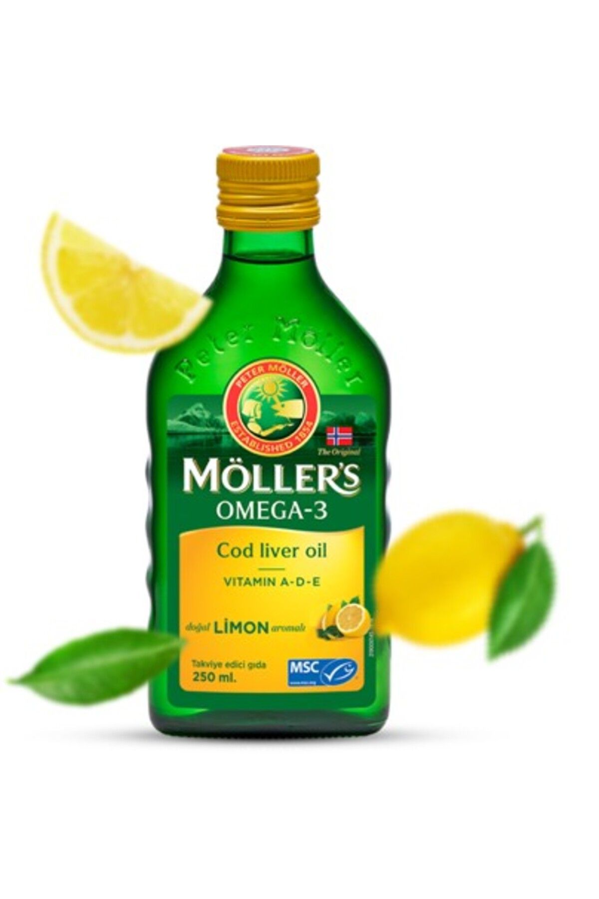 Möller's Omega 3 Limonlu Balık Yağı Şurubu 250 ml